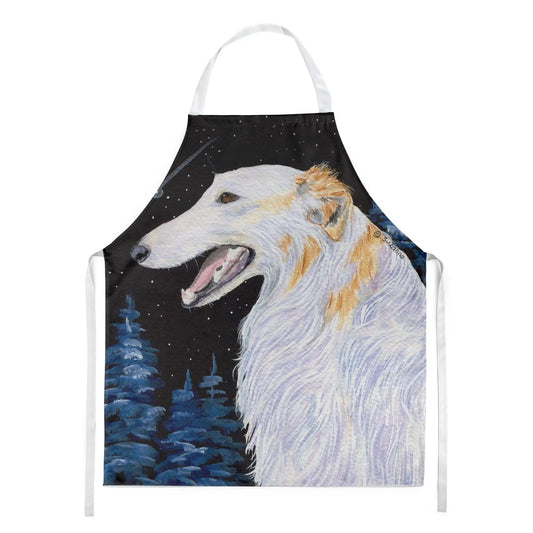 Kitchen Apron | Bib Style Unisex | 27"W x 30"H | Borzoi