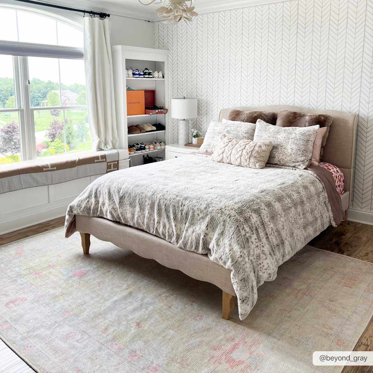 Bozkurt Distressed Washable Rug from PriceLows™