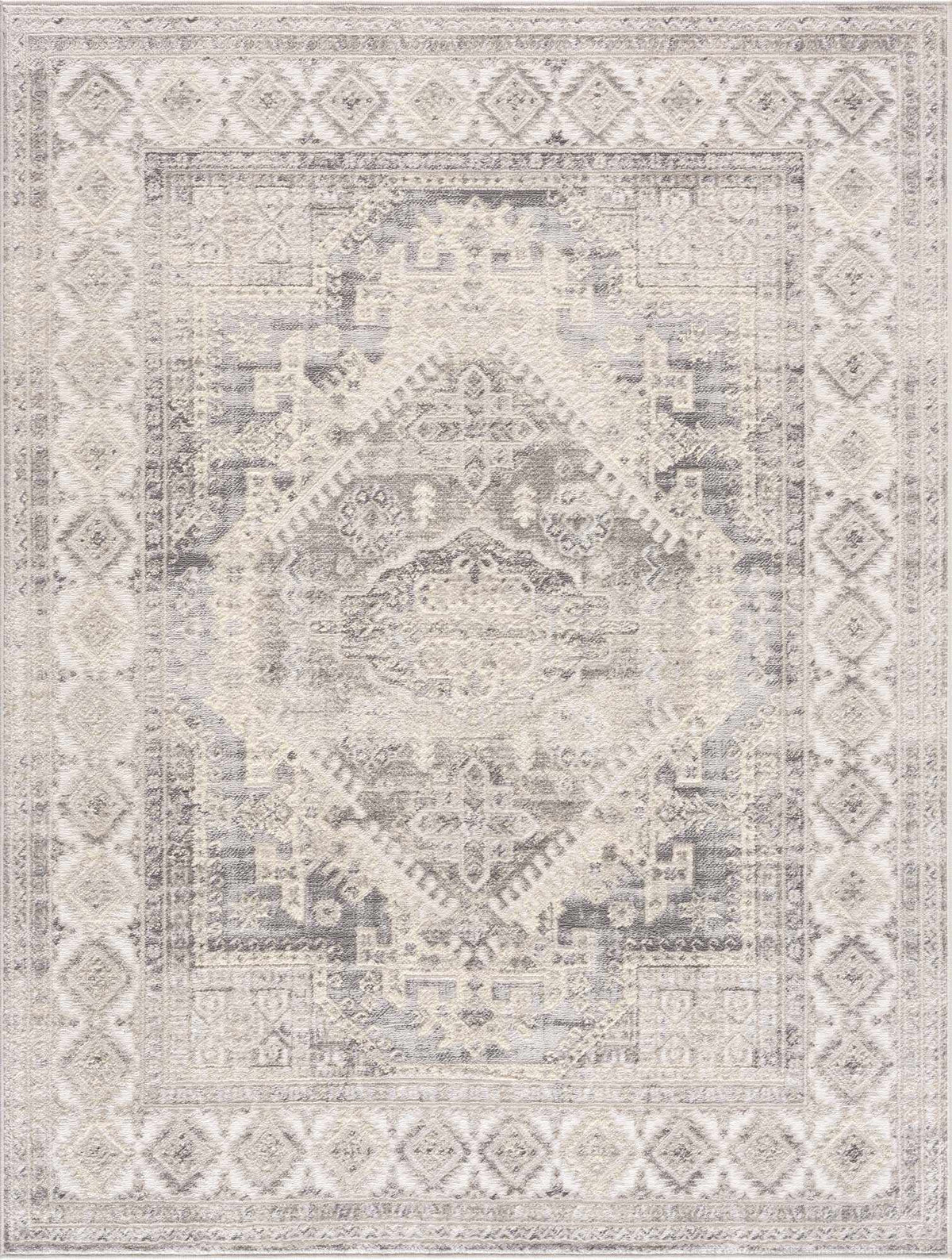 Brend Taupe Medallion Area Rug from PriceLows™