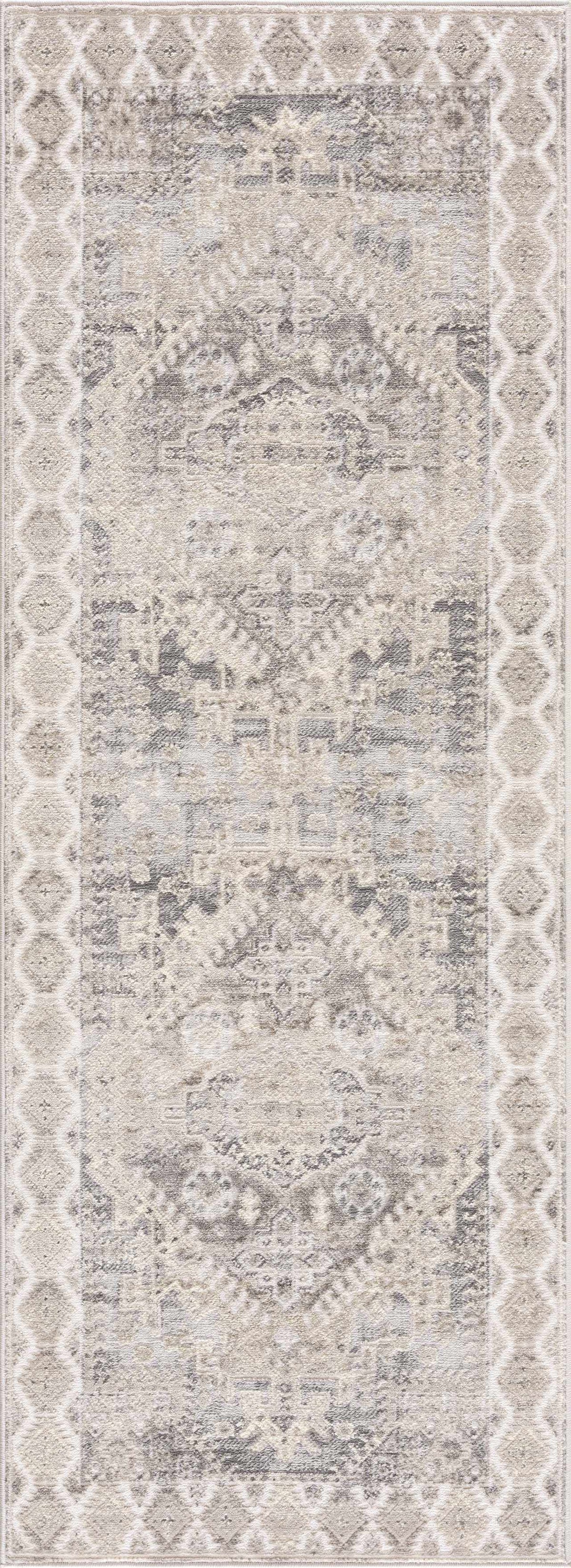 Brend Taupe Medallion Area Rug from PriceLows™