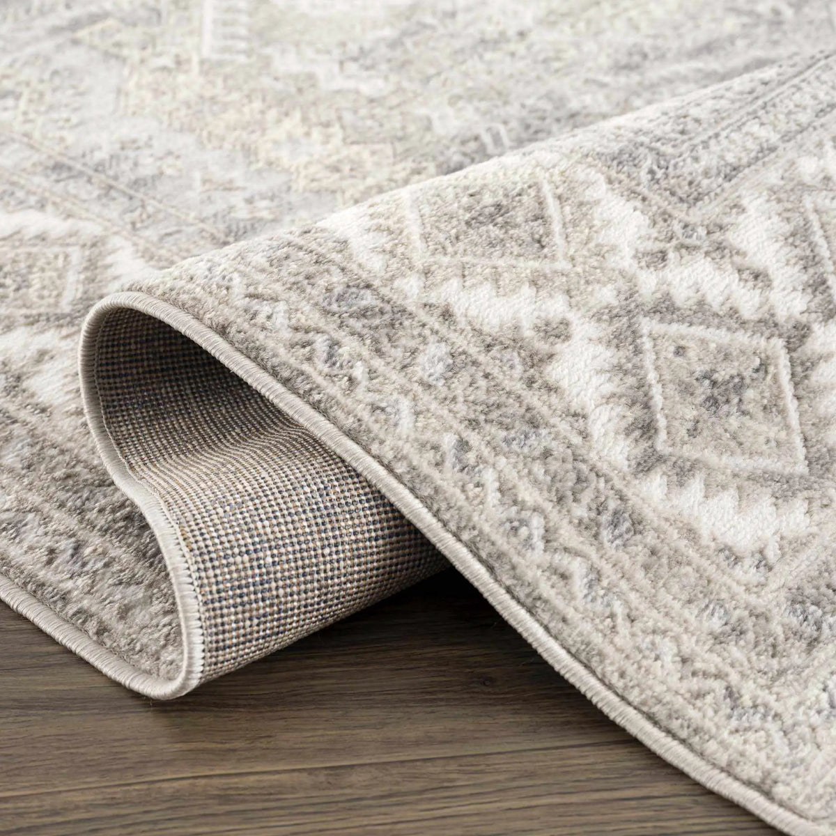 Brend Taupe Medallion Area Rug from PriceLows™