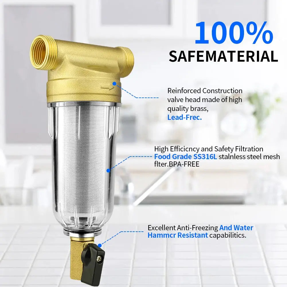 Bronze Water Pre Filter | Rust & Sediment Removal | PriceLows™