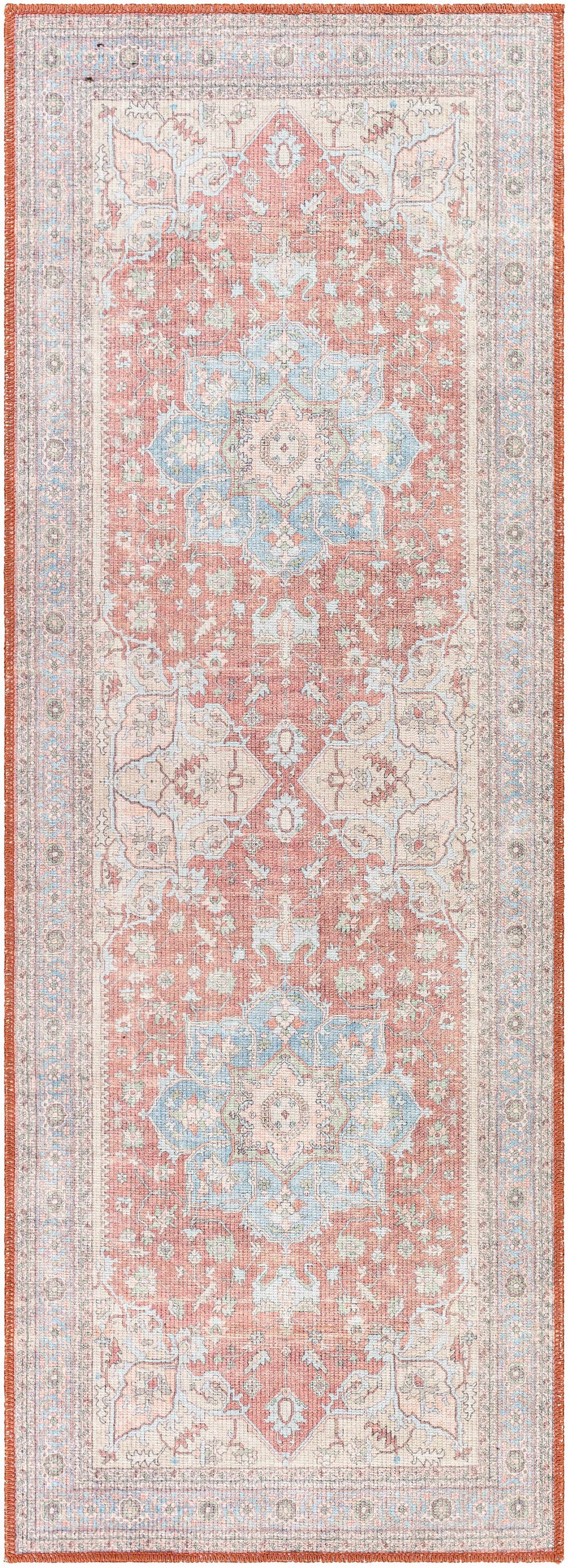 Brown Bagamanoc Medallion Washable Area Rug from PriceLows™