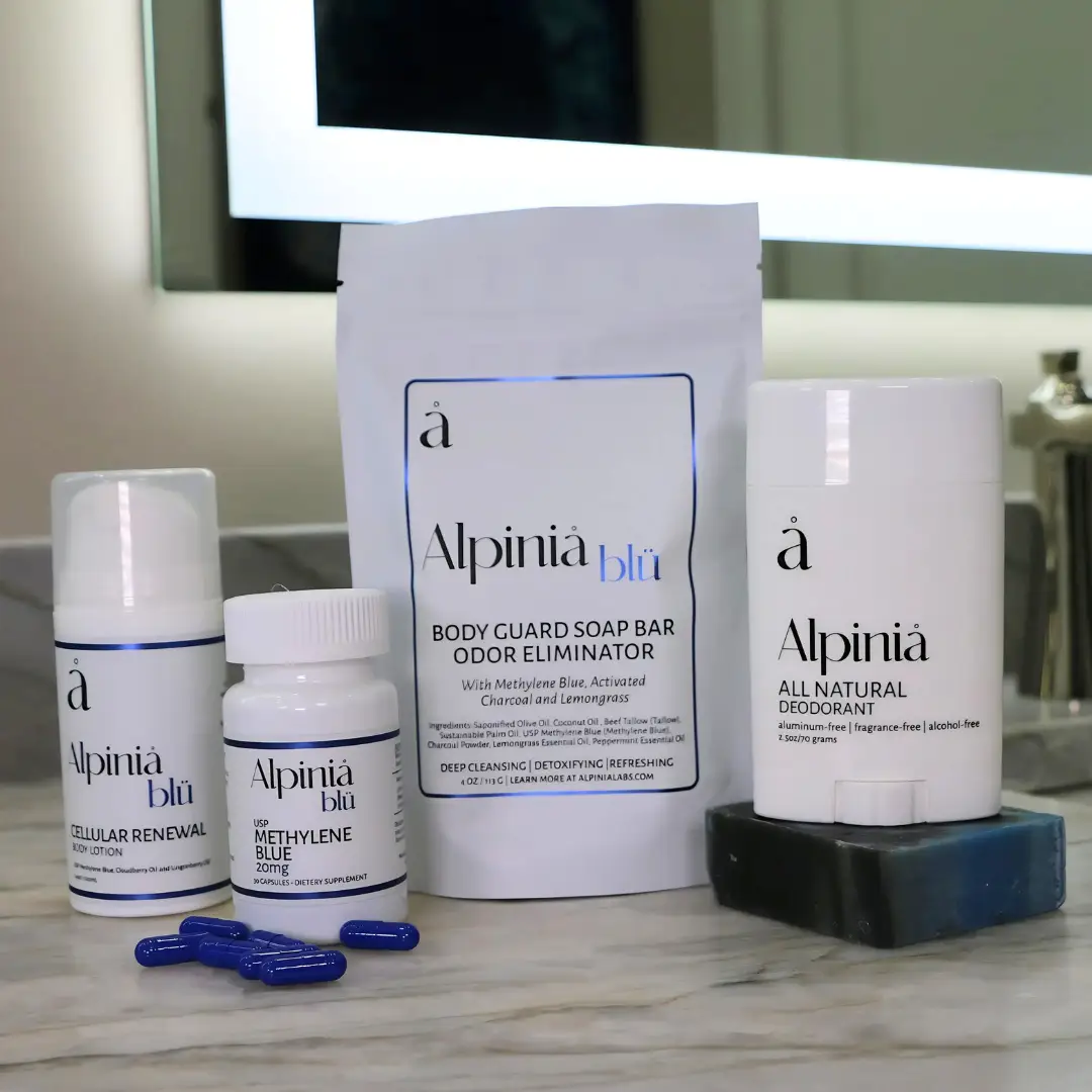 Full Body Wellness Kit – Deodorant, Soap, Methylene Blue Capsules & Lotion from PriceLows™