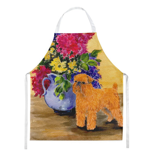 Kitchen Apron | Bib Style Unisex | 27"W x 30"H | Brussels Griffon