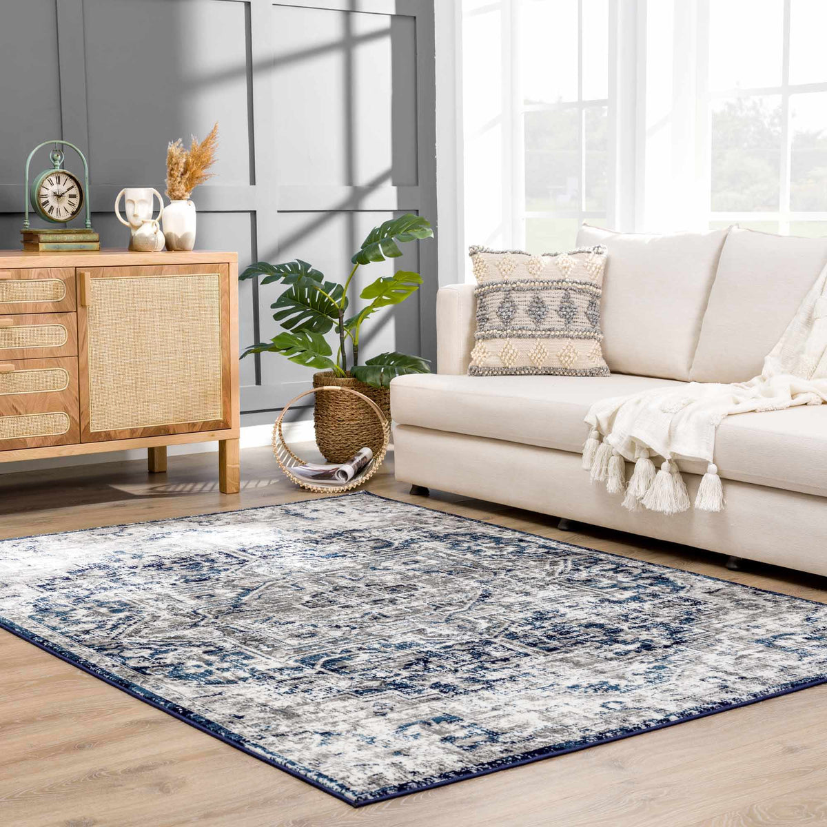 Buenaventura Navy Area Rug from PriceLows™