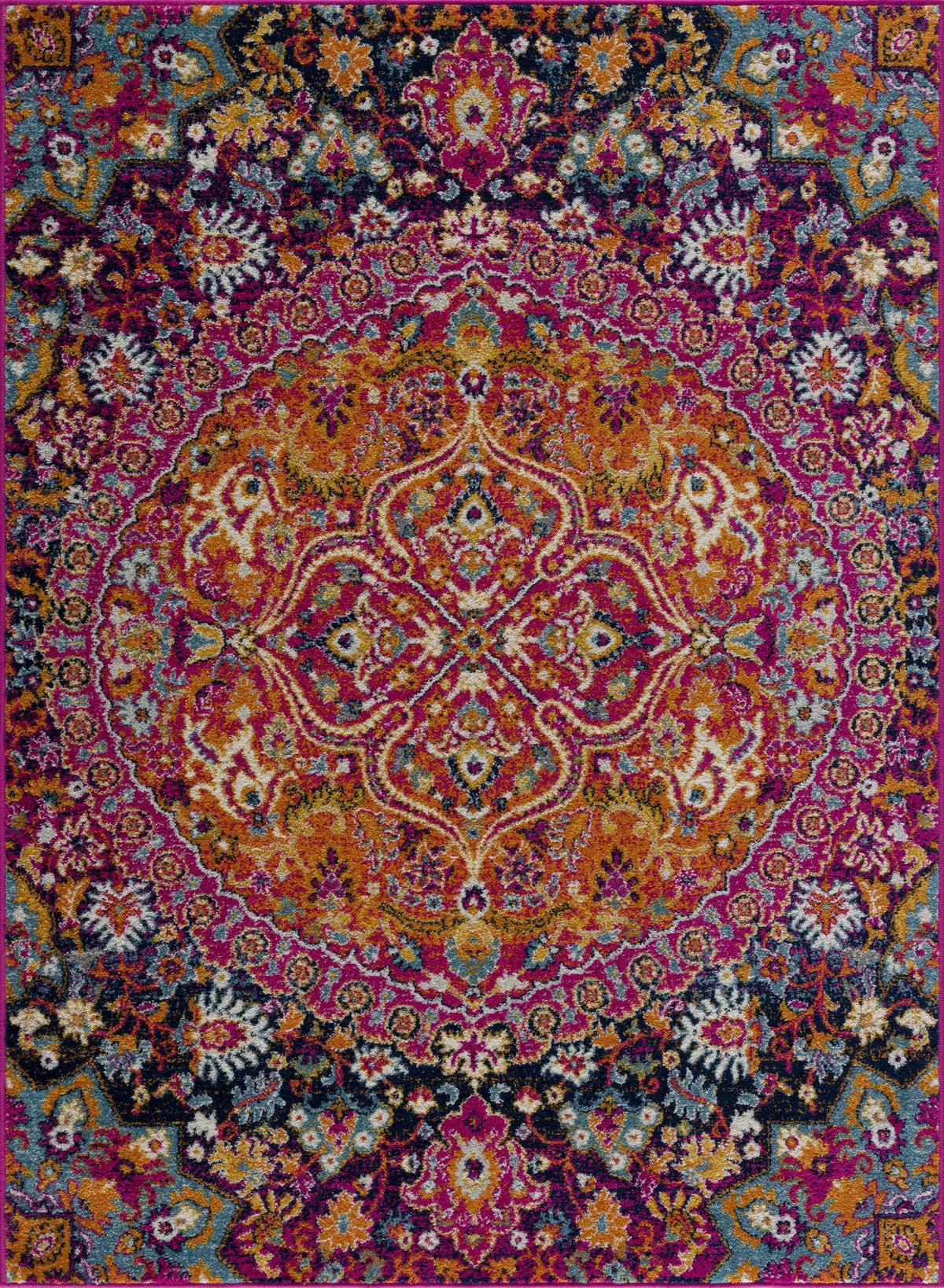 Burnt Orange Ojus Area Rug from PriceLows™