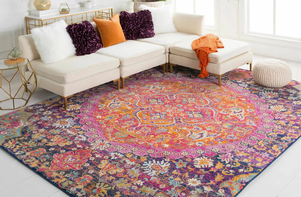 Burnt Orange Ojus Area Rug from PriceLows™