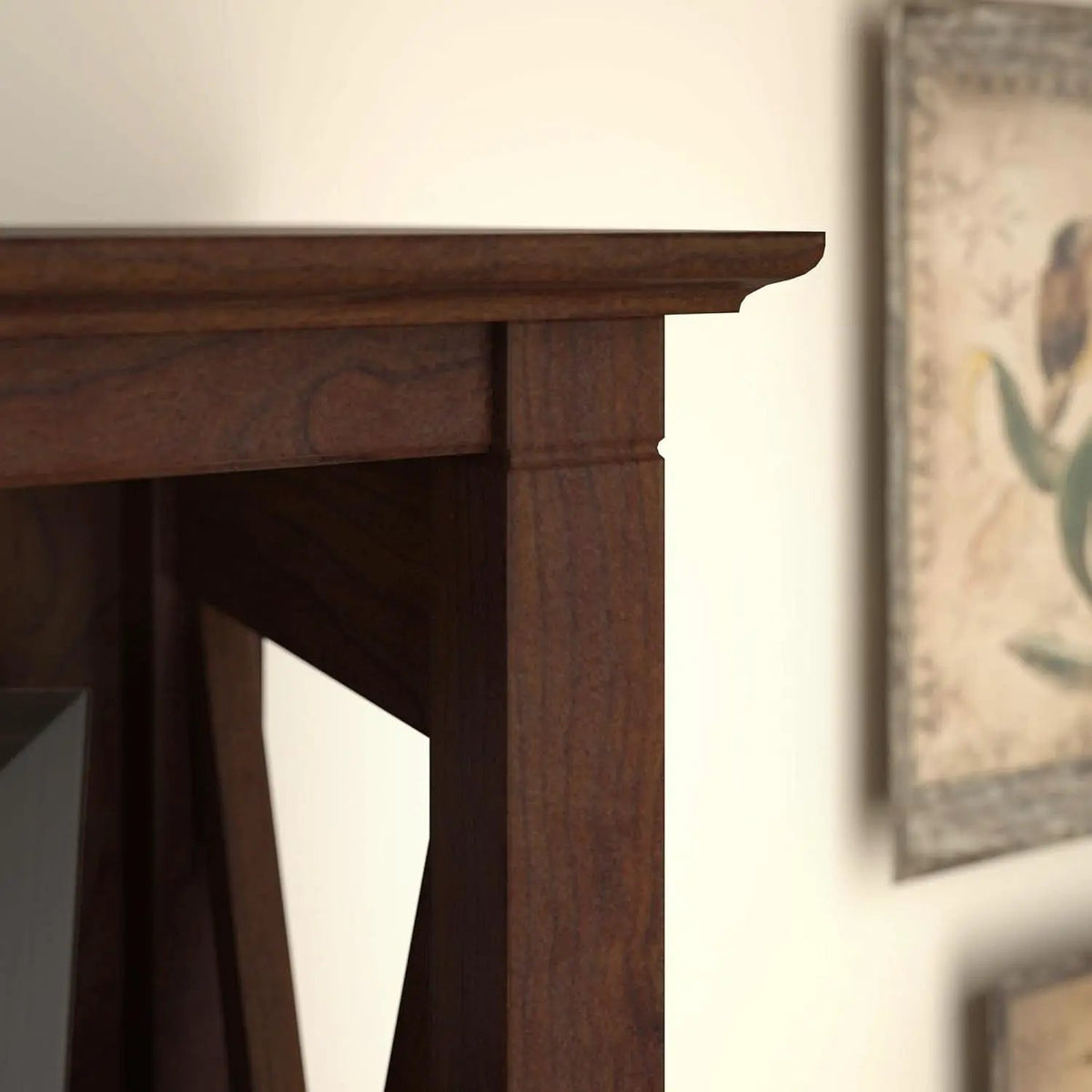 Bush Furniture Tall 5 Shelf Bookcase Bing Cherry Finish from PriceLows™