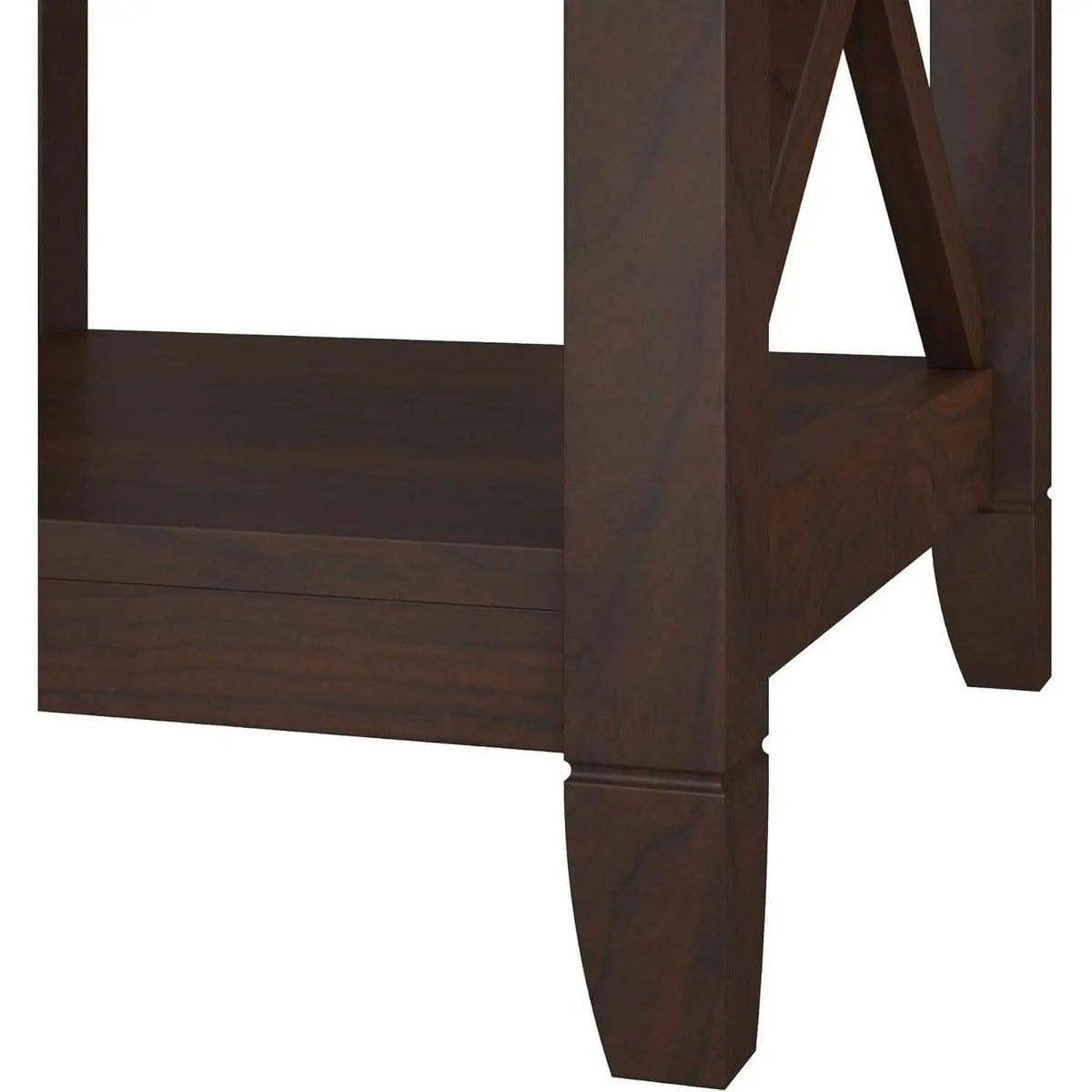 Bush Furniture Tall 5 Shelf Bookcase Bing Cherry Finish from PriceLows™