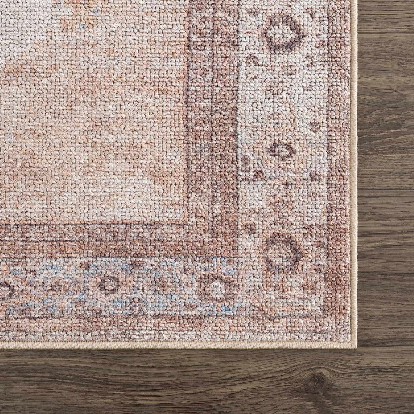 Analu Peach Washable Area Rug from PriceLows™
