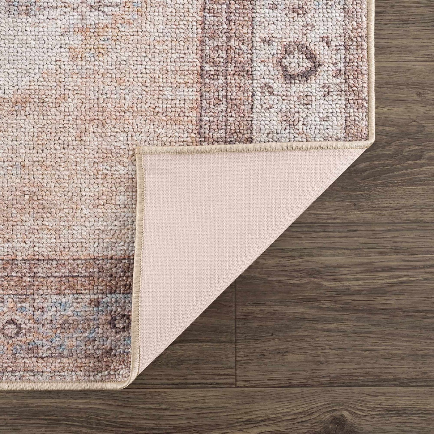 Analu Peach Washable Area Rug from PriceLows™