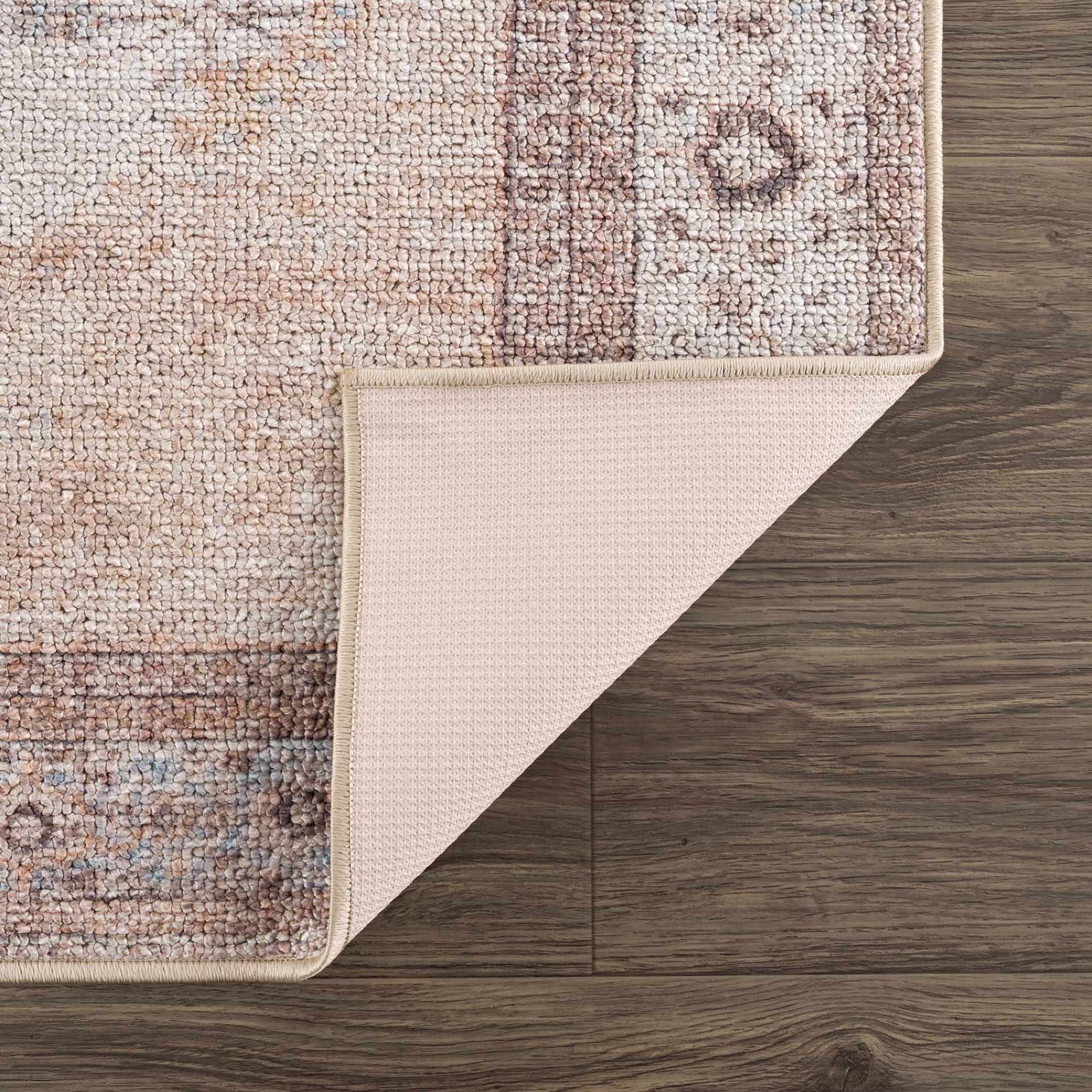 Analu Peach Washable Area Rug from PriceLows™