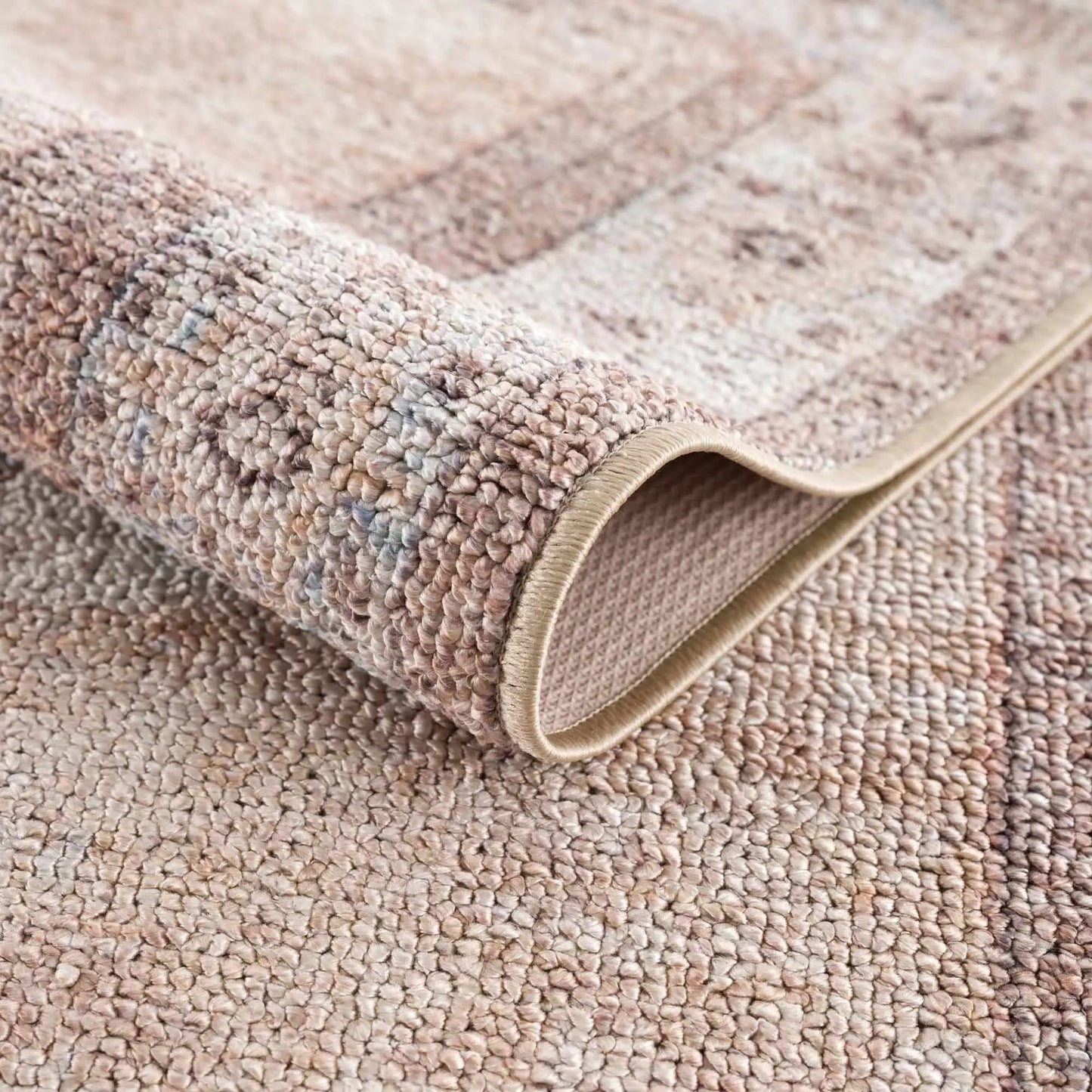 Analu Peach Washable Area Rug from PriceLows™