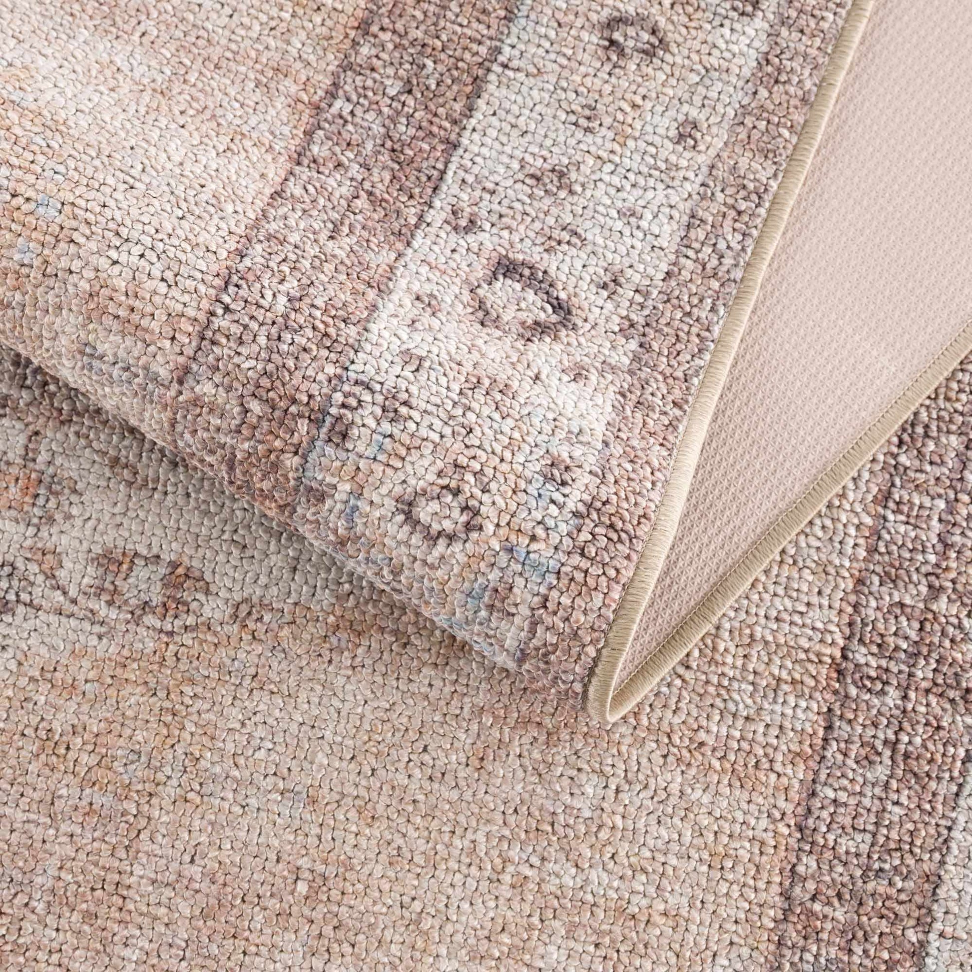Analu Peach Washable Area Rug from PriceLows™