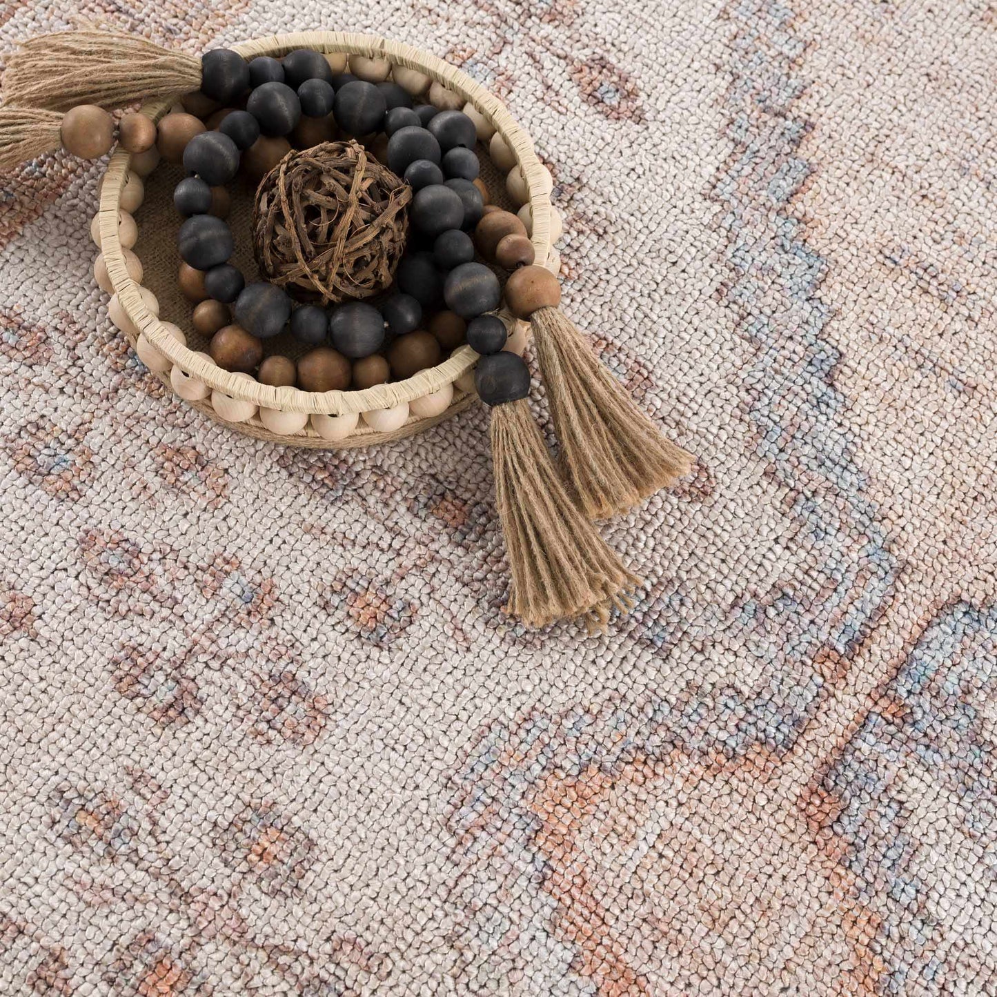 Analu Peach Washable Area Rug from PriceLows™