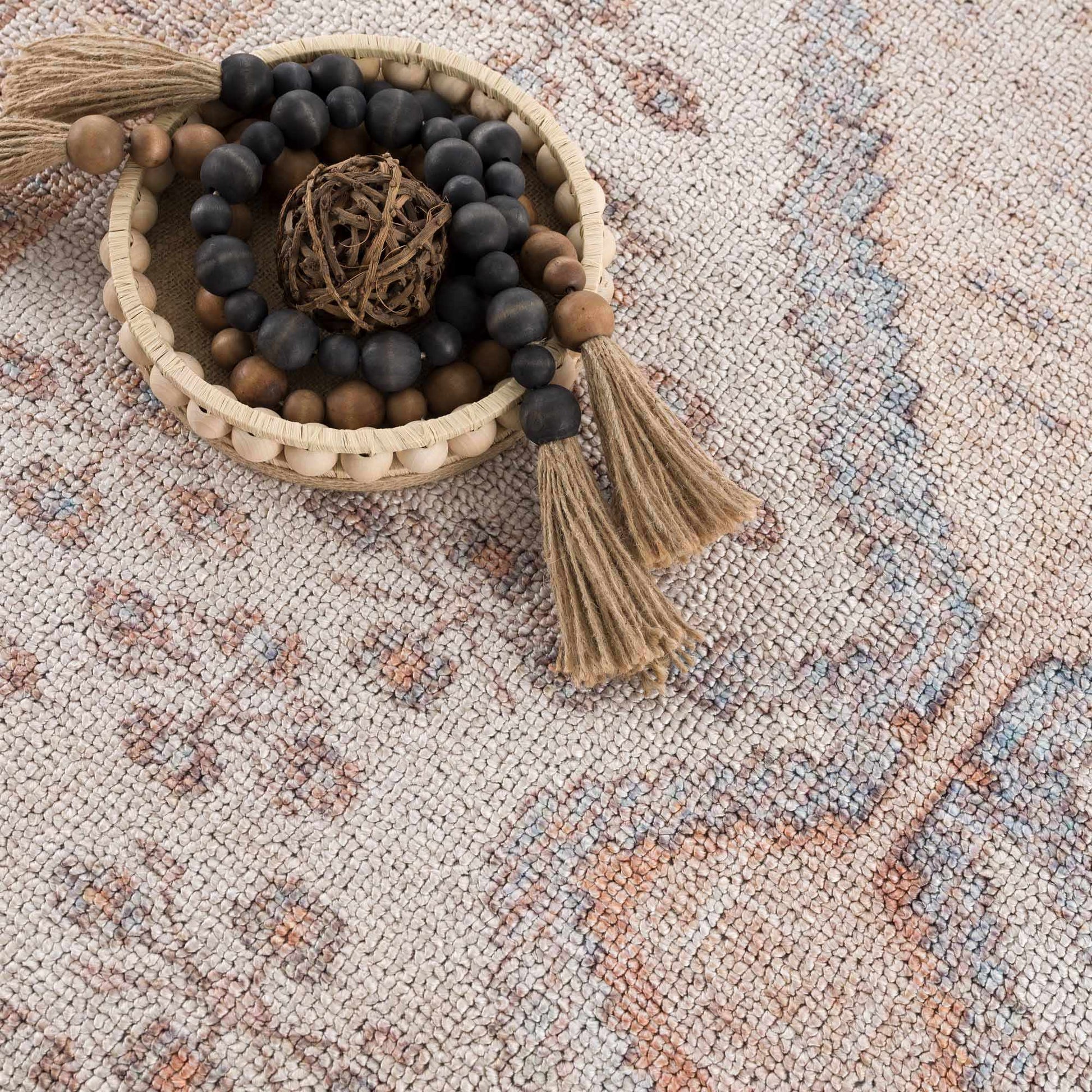 Analu Peach Washable Area Rug from PriceLows™