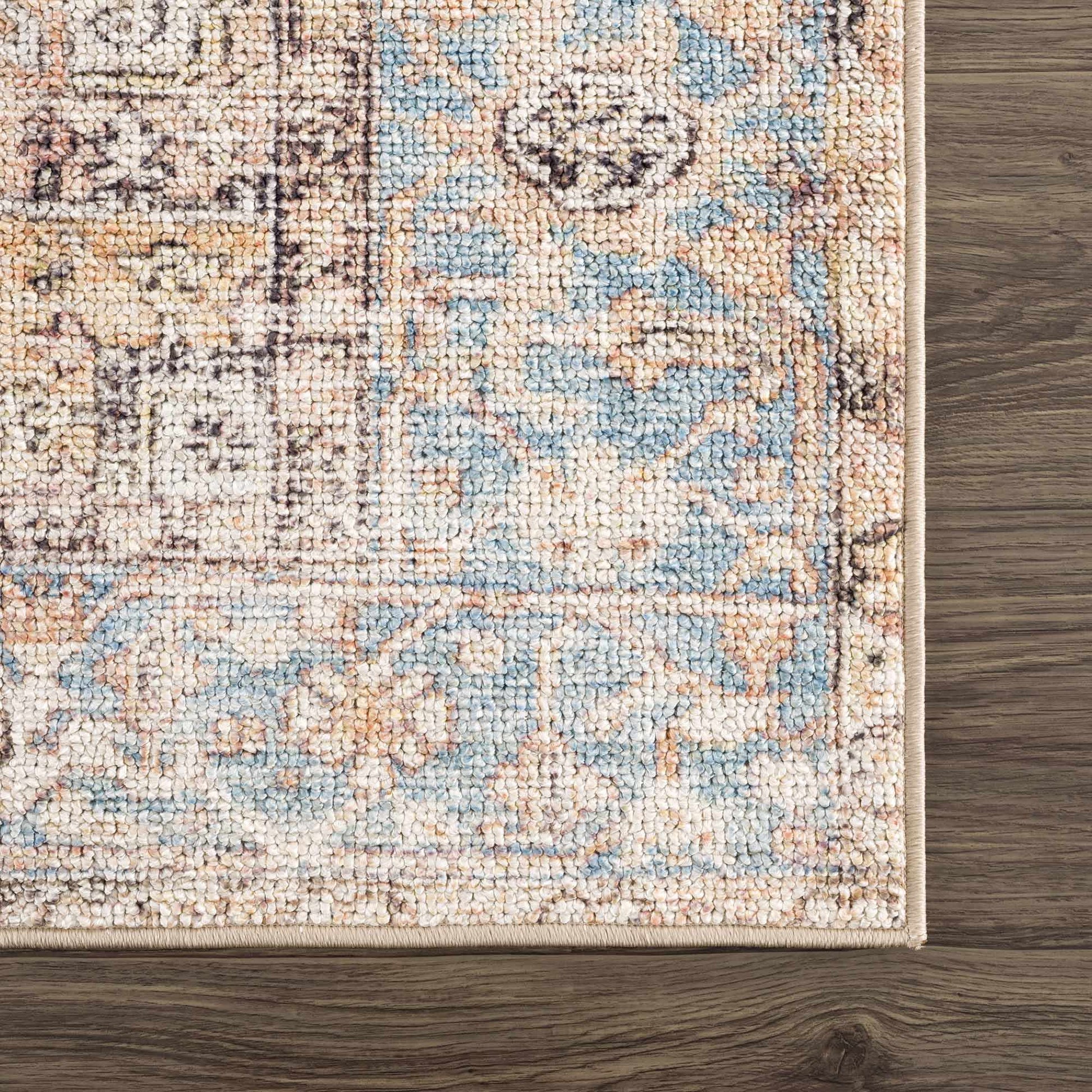 Beck Peach Washable Area Rug from PriceLows™