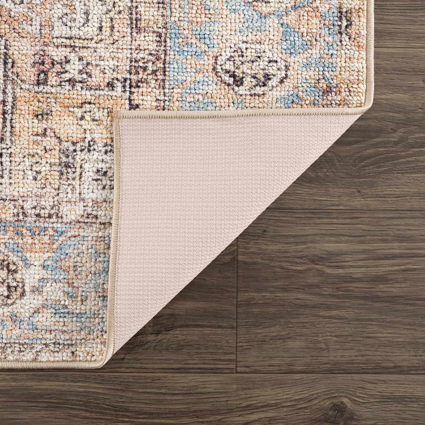 Beck Peach Washable Area Rug from PriceLows™