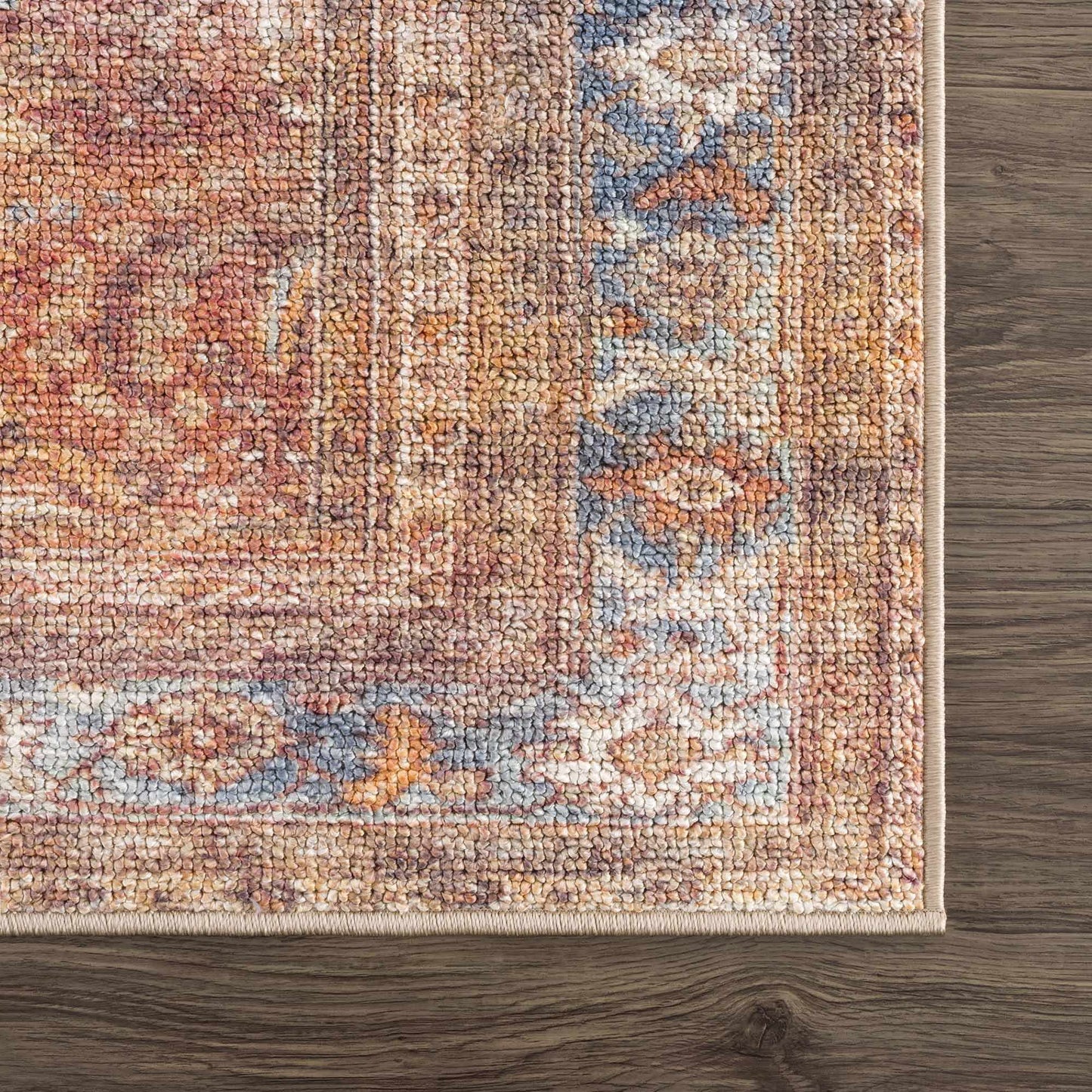 Anshu Peach Washable Area Rug from PriceLows™