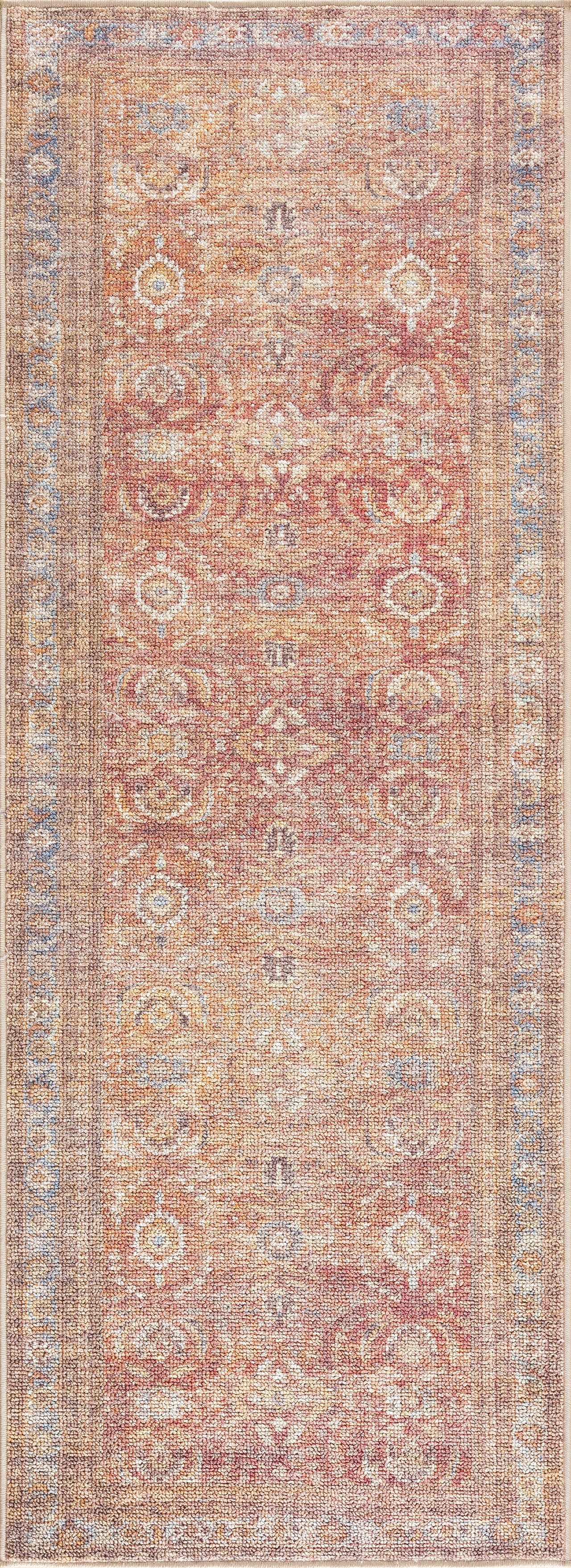 Anshu Peach Washable Area Rug from PriceLows™