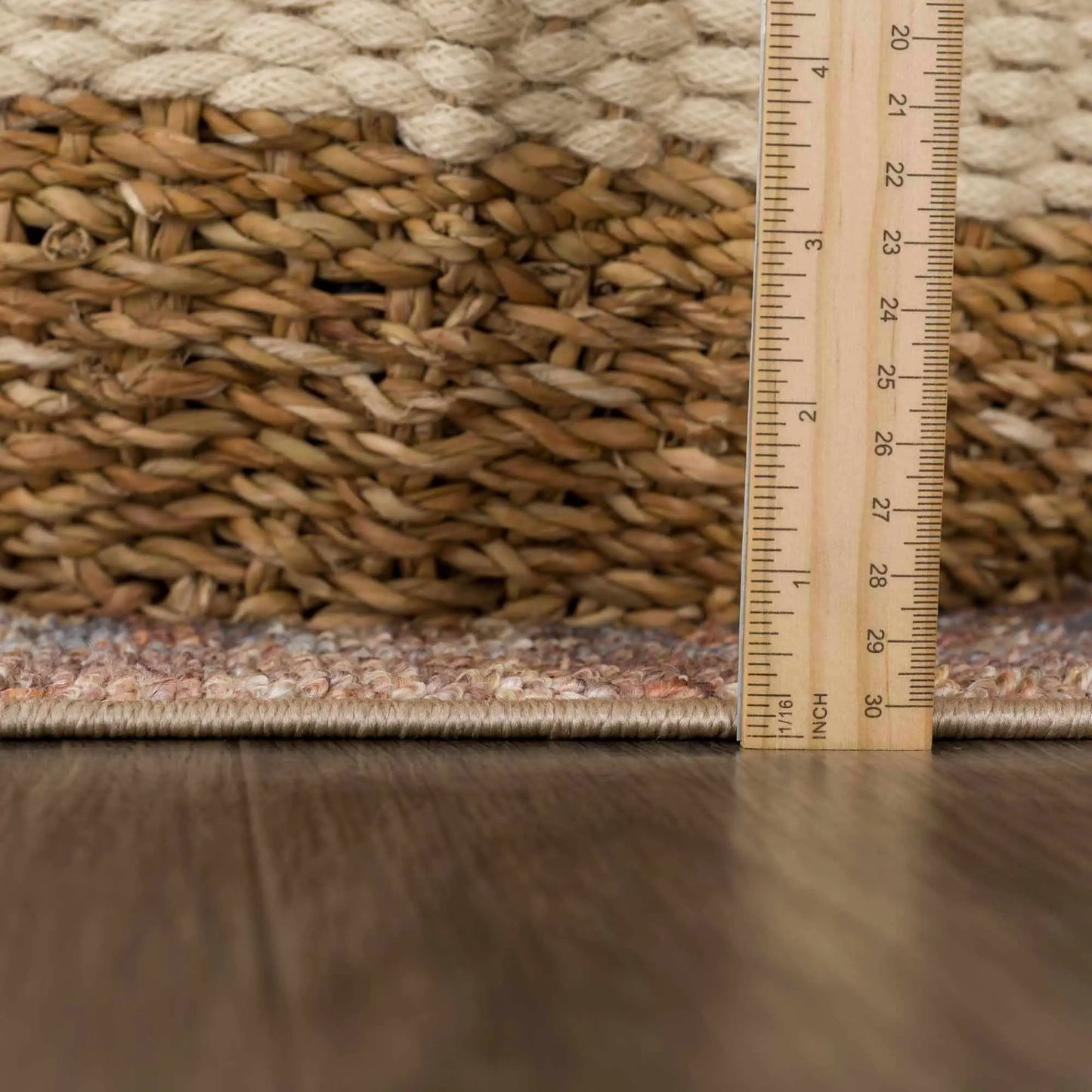 Anshu Peach Washable Area Rug from PriceLows™