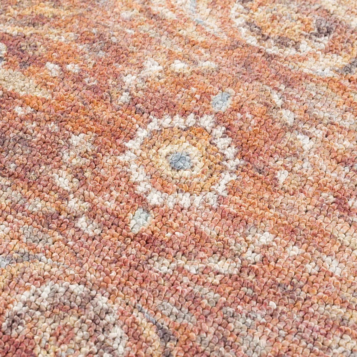 Anshu Peach Washable Area Rug from PriceLows™