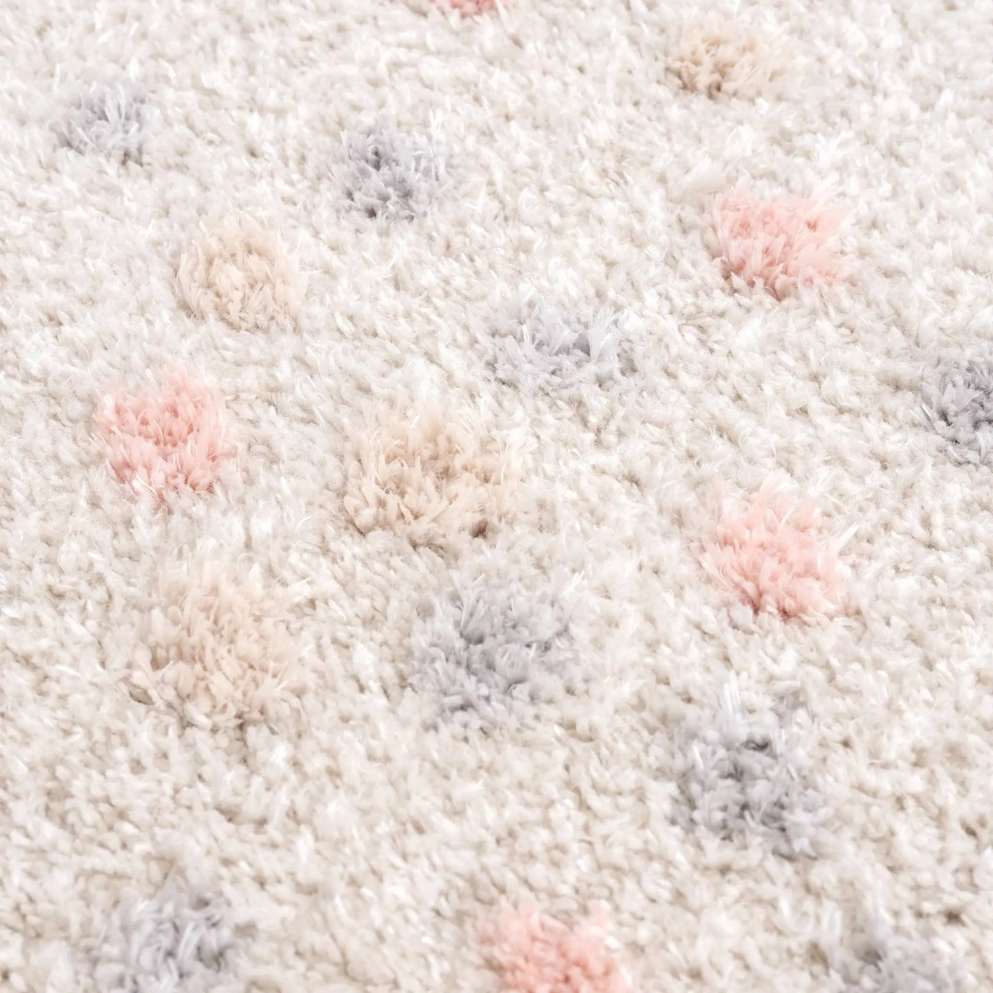 Cansu Pink & Cream Dotted Area Rug from PriceLows™