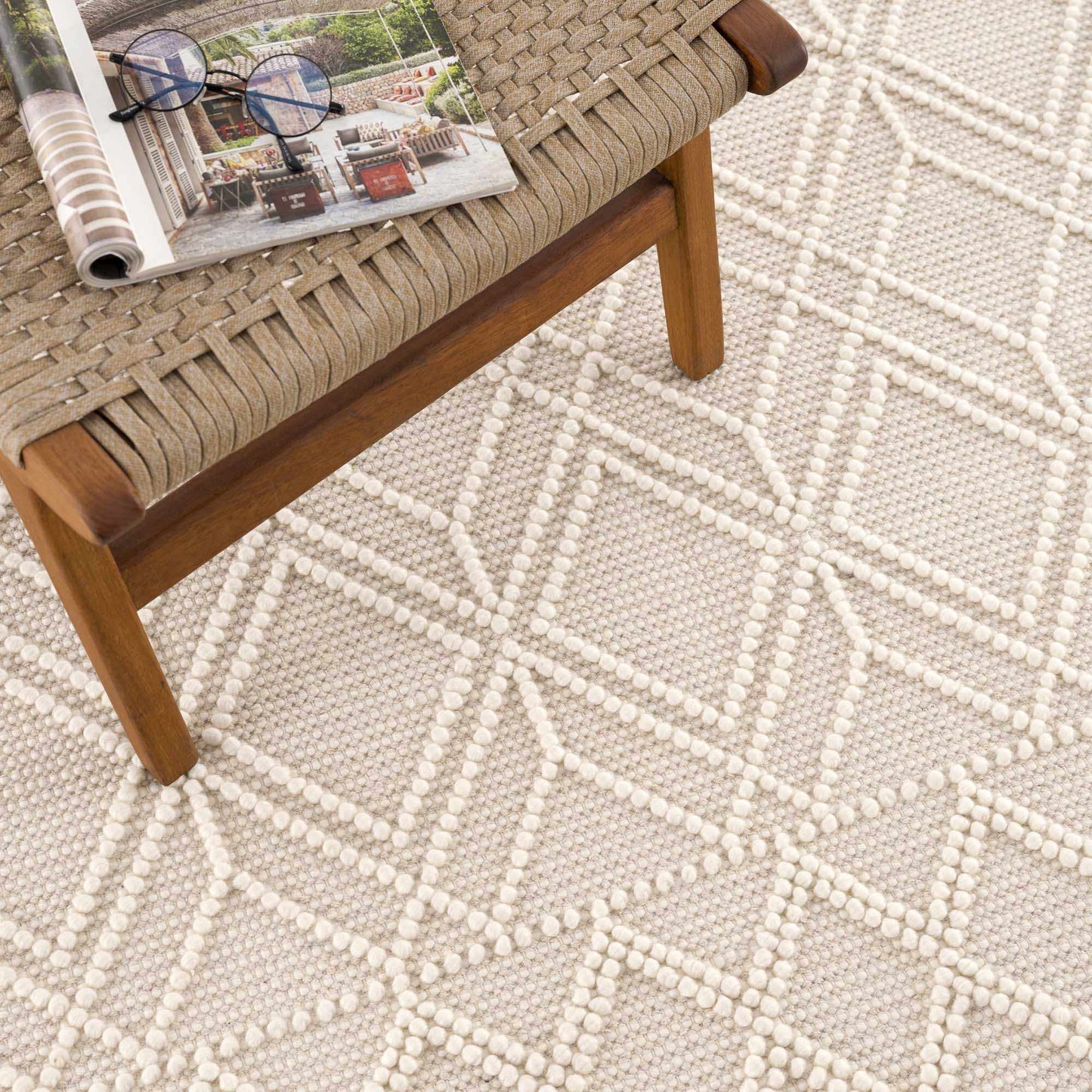 Ramsbury Beige Area Rug from PriceLows™
