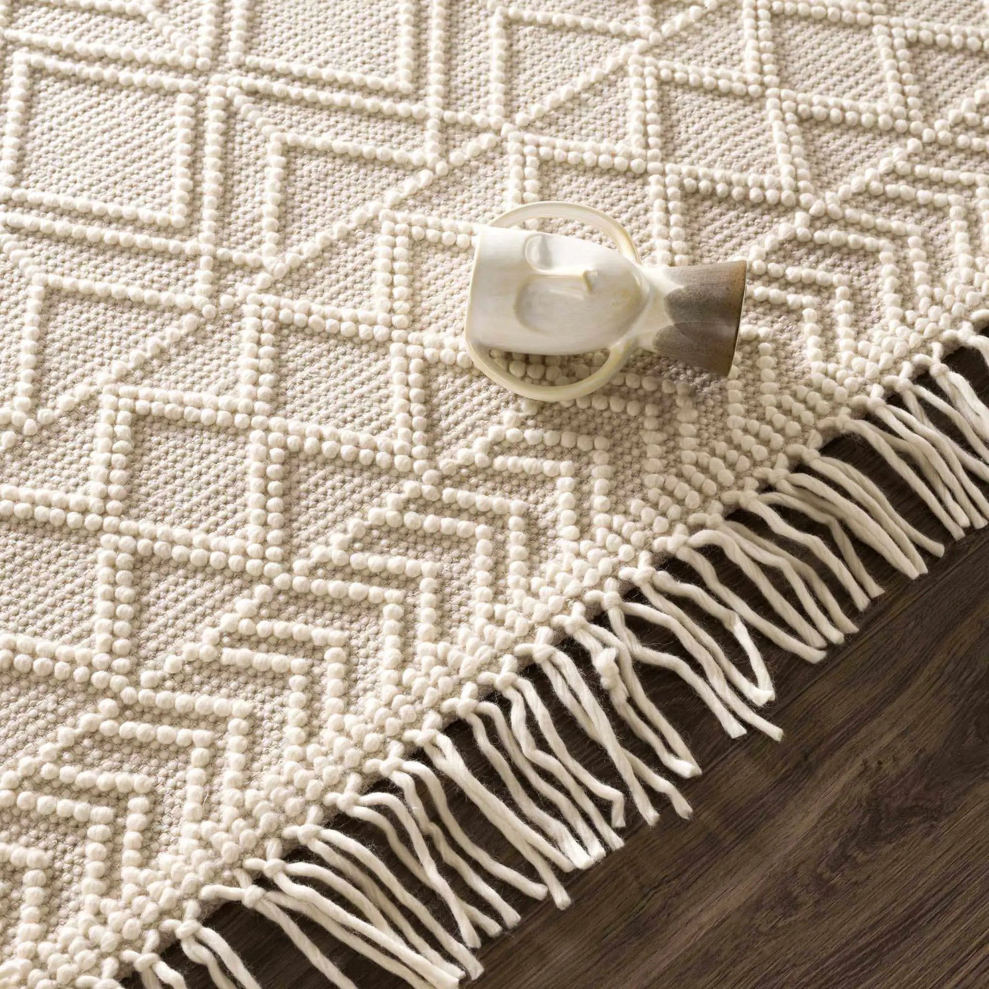 Ramsbury Beige Area Rug from PriceLows™