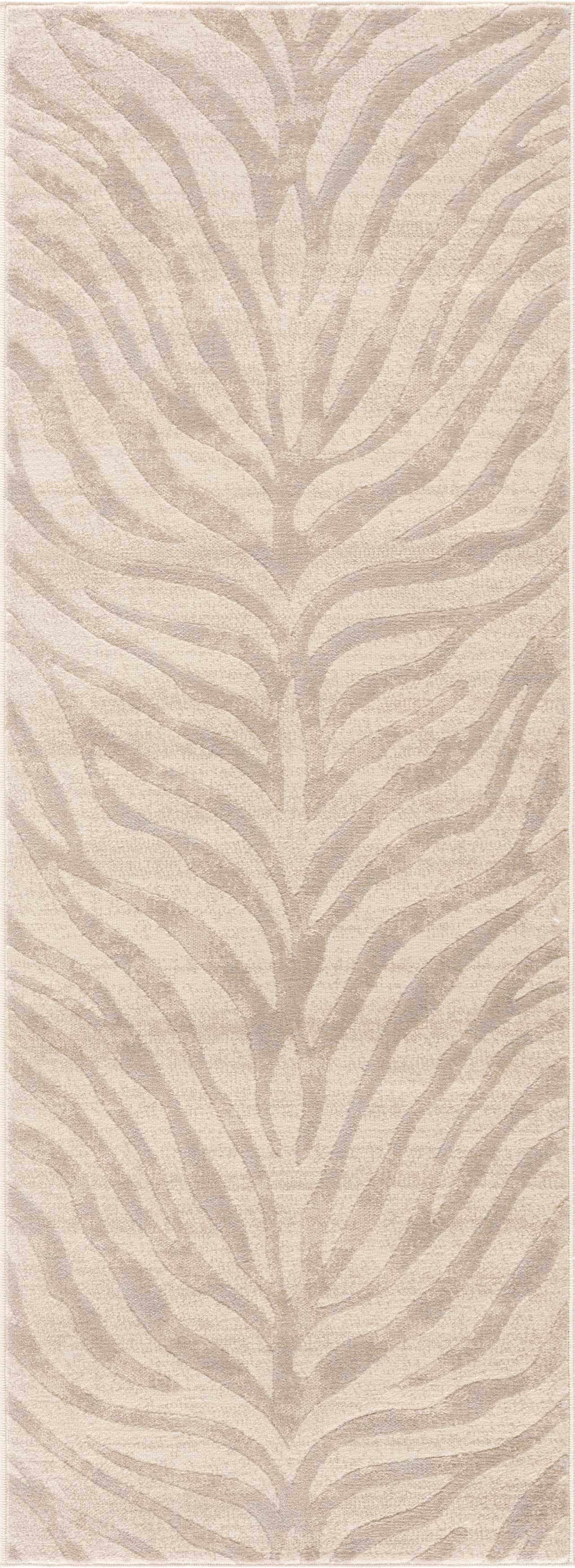 Beige Manteca Zebra Print Area Rug from PriceLows™