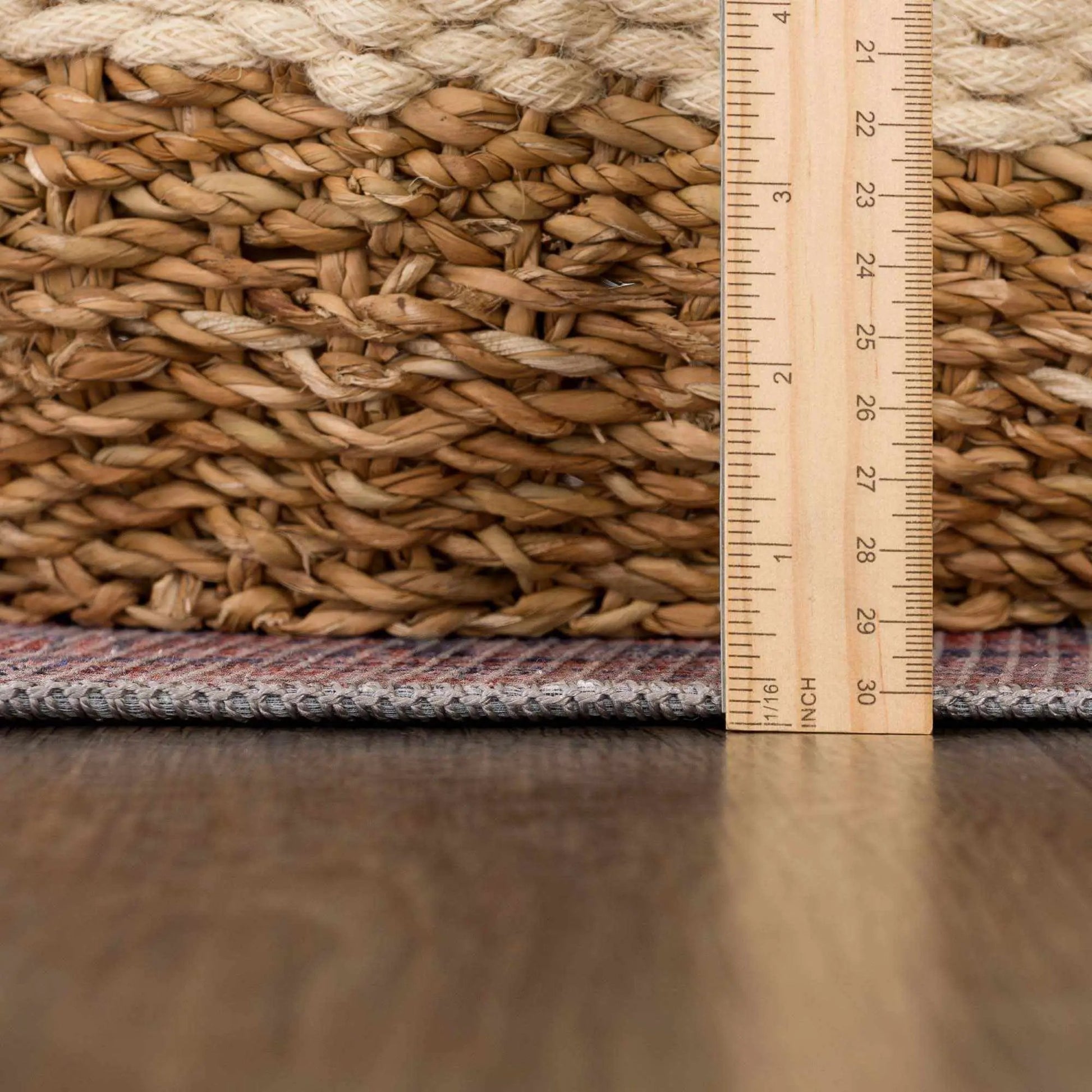 Burnt Orange Taber Medallion Washable Area Rug from PriceLows™