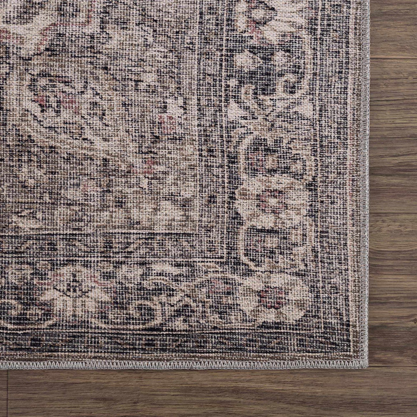 Dusty Sage Greenpoint Medallion Washable Area Rug from PriceLows™