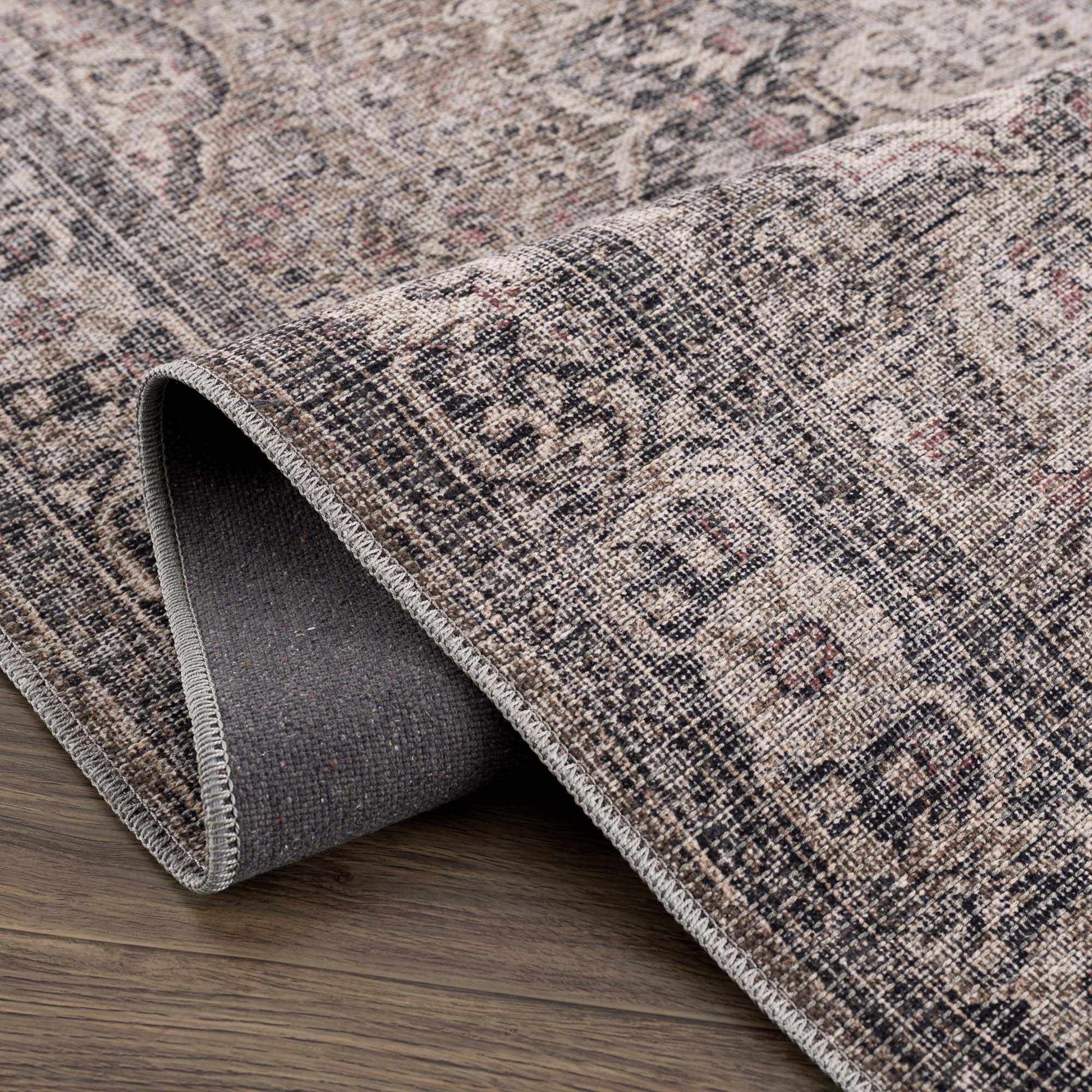 Dusty Sage Greenpoint Medallion Washable Area Rug from PriceLows™