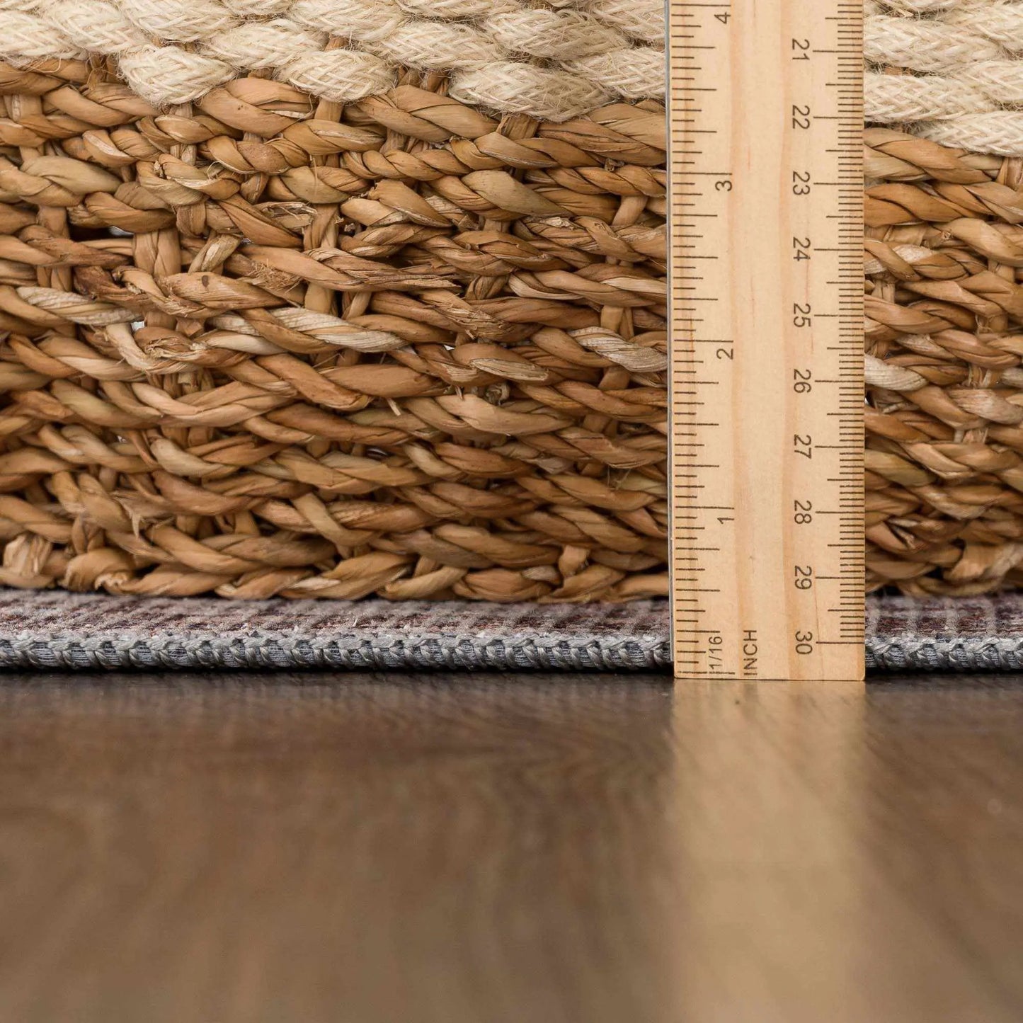 Brown Blue Dauis Vintage Washable Rug from PriceLows™