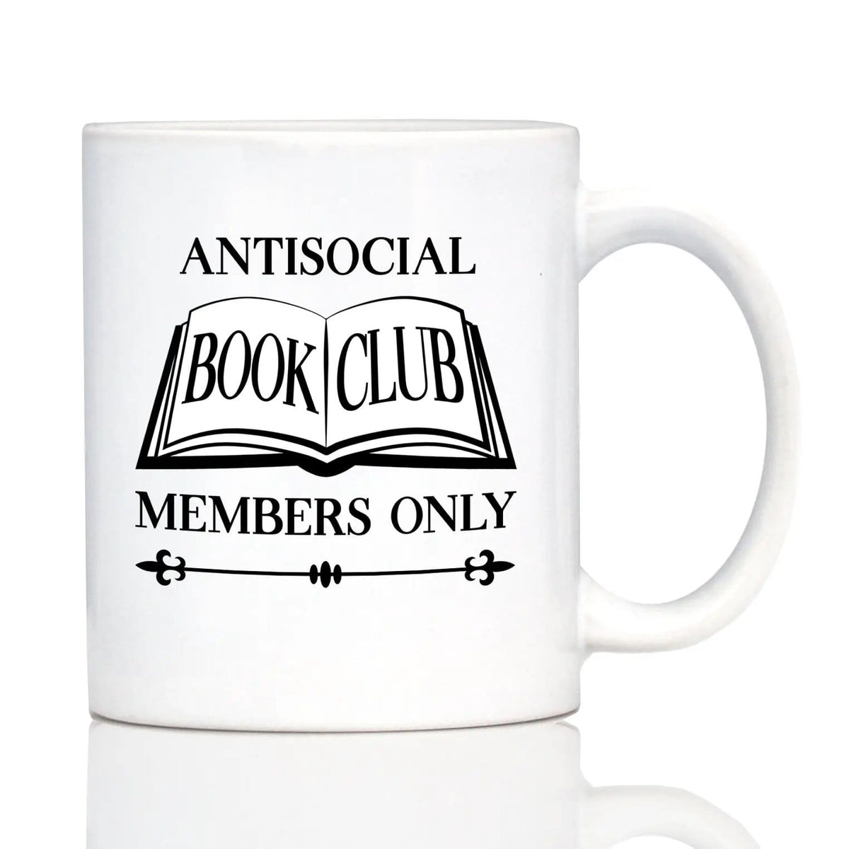 Ceramic Coffee Mug | Dishwasher & Microwave Safe | Double Printed | Antisocial Book Club