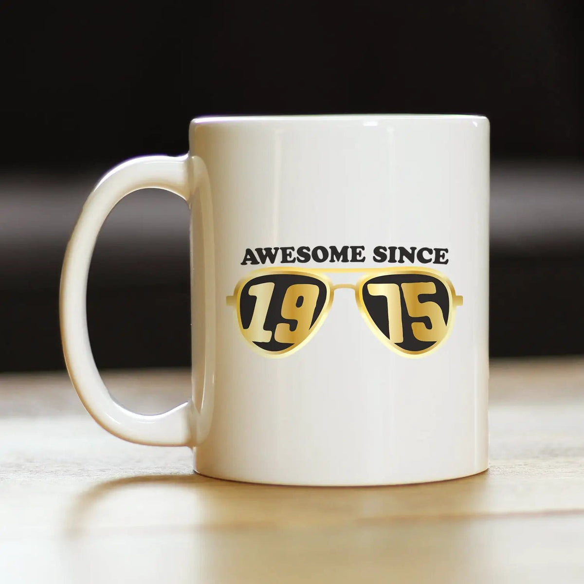 Ceramic Coffee Mug | Dishwasher & Microwave Safe | Double Printed | Awesome Since 1975