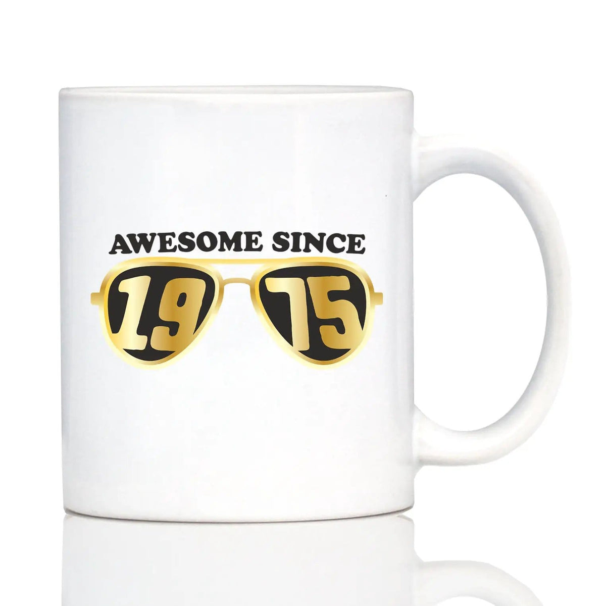 Ceramic Coffee Mug | Dishwasher & Microwave Safe | Double Printed | Awesome Since 1975