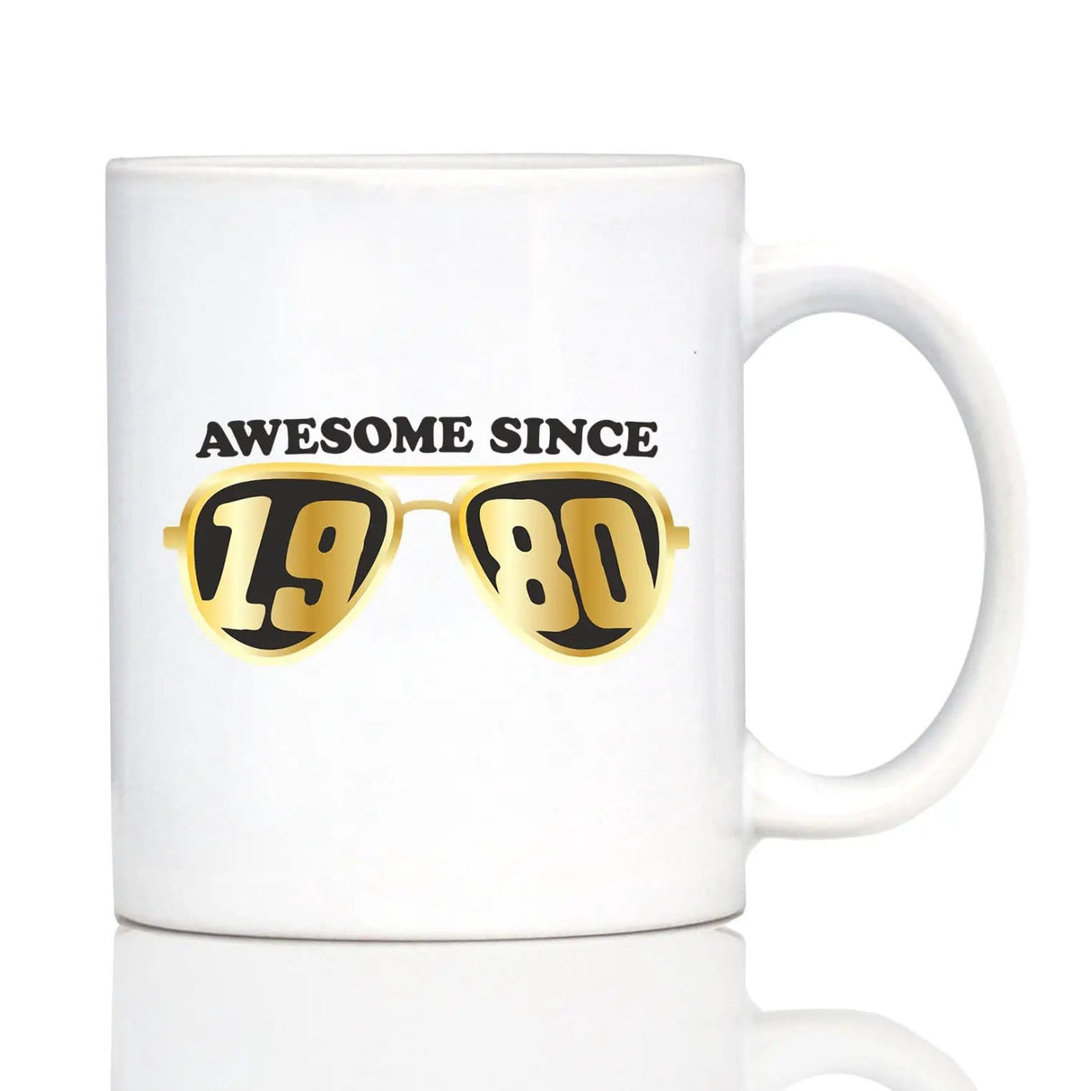 Ceramic Coffee Mug | Dishwasher & Microwave Safe | Double Printed | Awesome Since 1980