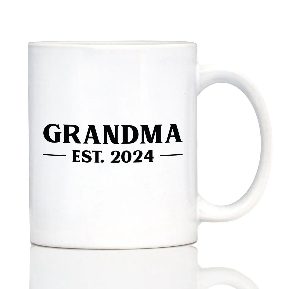 Ceramic Coffee Mug | Dishwasher & Microwave Safe | Double Printed | Grandma Est 2024 - New Grandmother