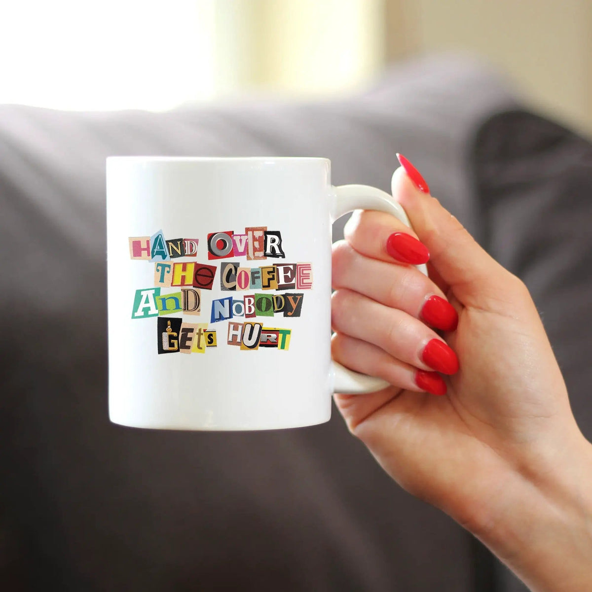 Ceramic Coffee Mug | Dishwasher & Microwave Safe | Double Printed | Coffee Ransom Note