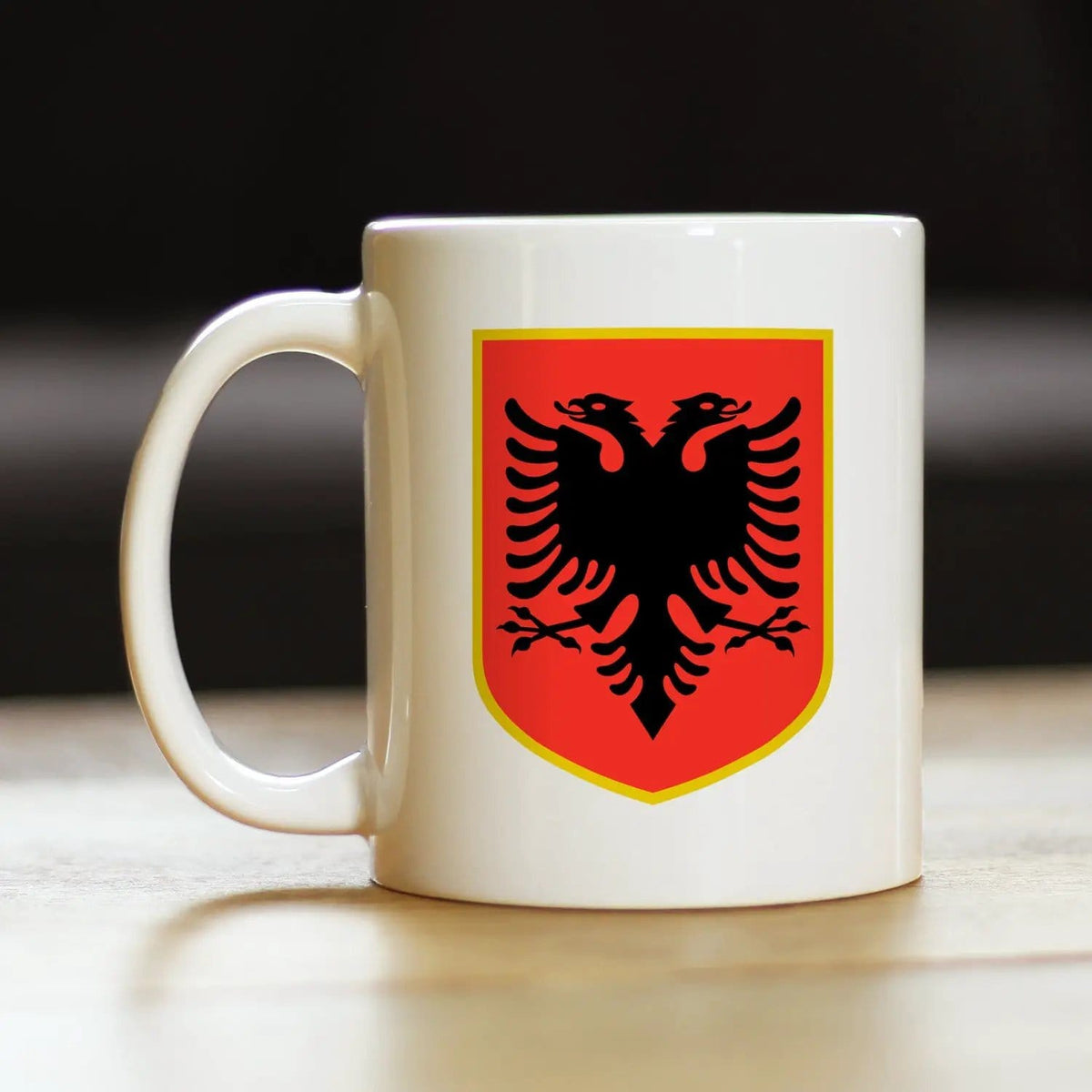 Ceramic Coffee Mug | Dishwasher & Microwave Safe | Double Printed | Albania Flag