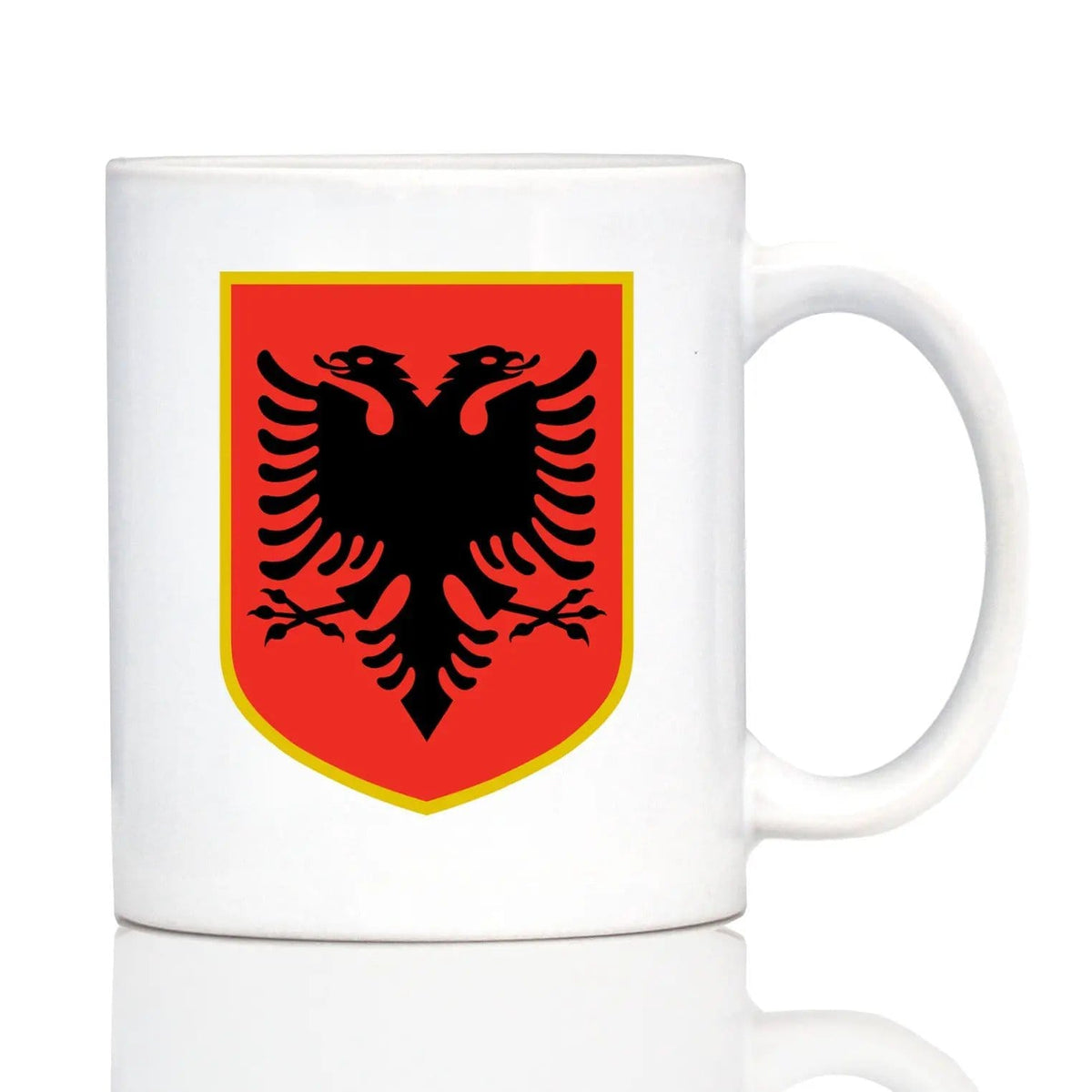 Ceramic Coffee Mug | Dishwasher & Microwave Safe | Double Printed | Albania Flag