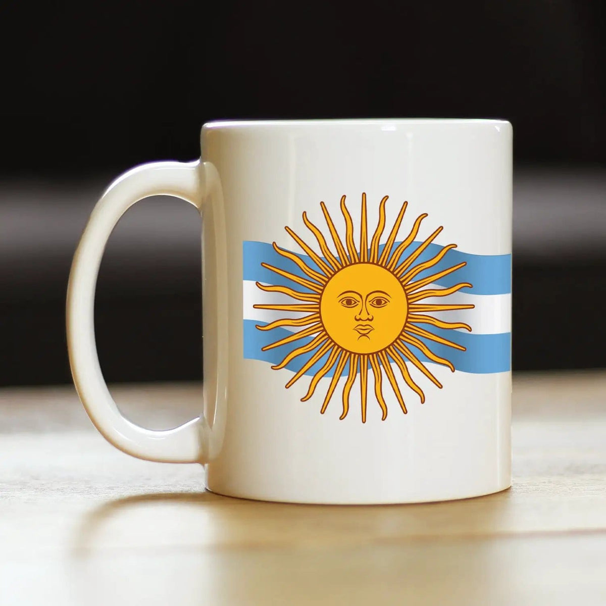 Ceramic Coffee Mug | Dishwasher & Microwave Safe | Double Printed | Argentina Flag