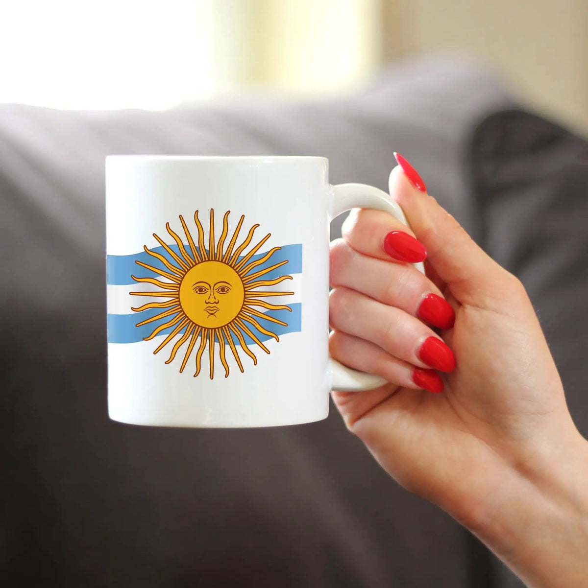 Ceramic Coffee Mug | Dishwasher & Microwave Safe | Double Printed | Argentina Flag