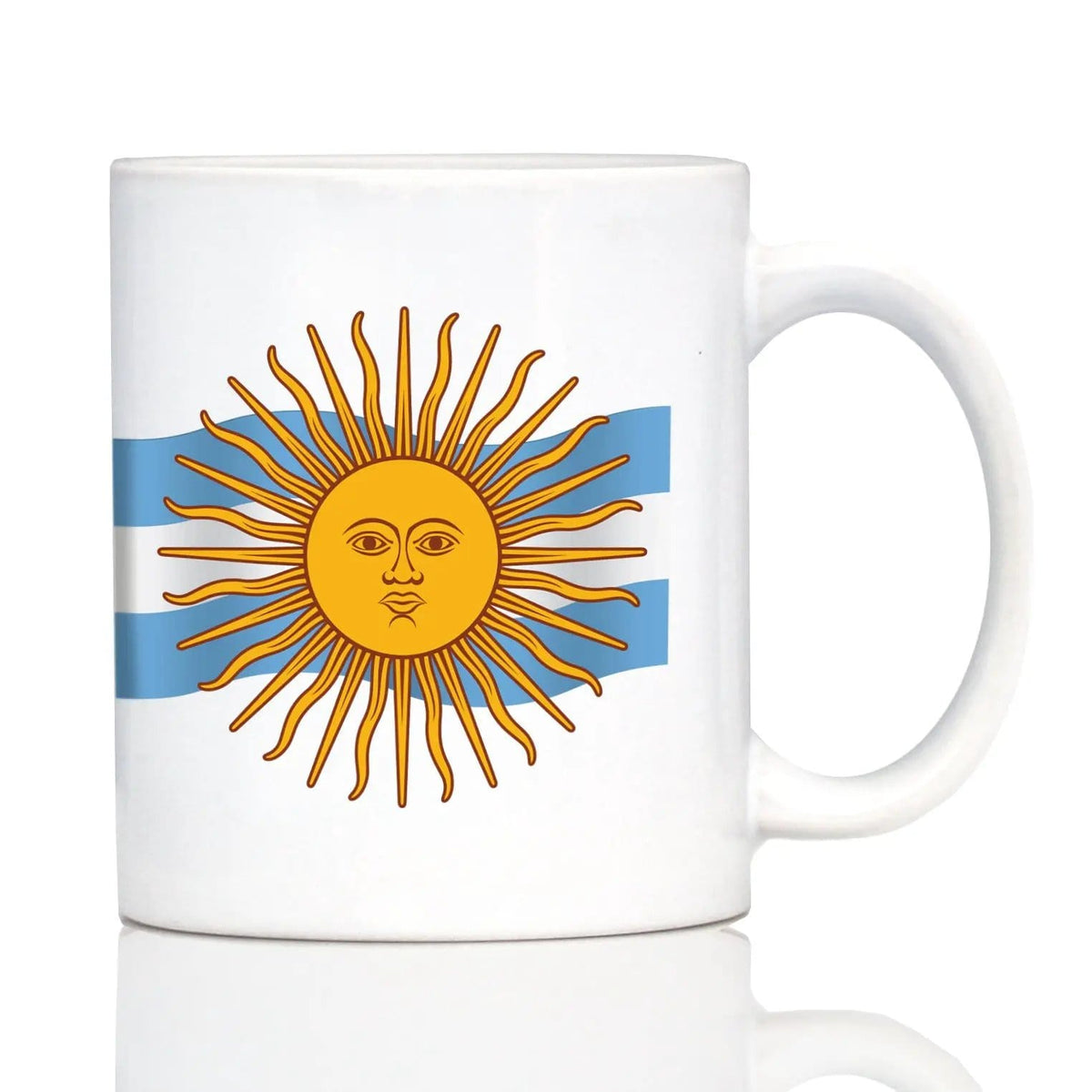 Ceramic Coffee Mug | Dishwasher & Microwave Safe | Double Printed | Argentina Flag