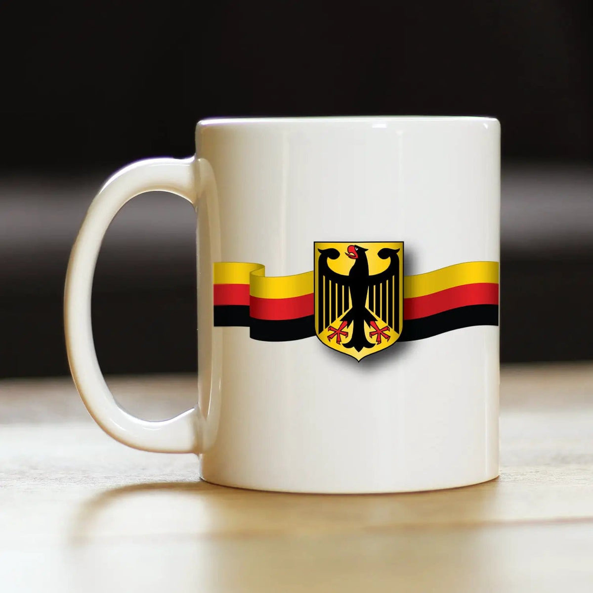Ceramic Coffee Mug | Dishwasher & Microwave Safe | Double Printed | German Flag
