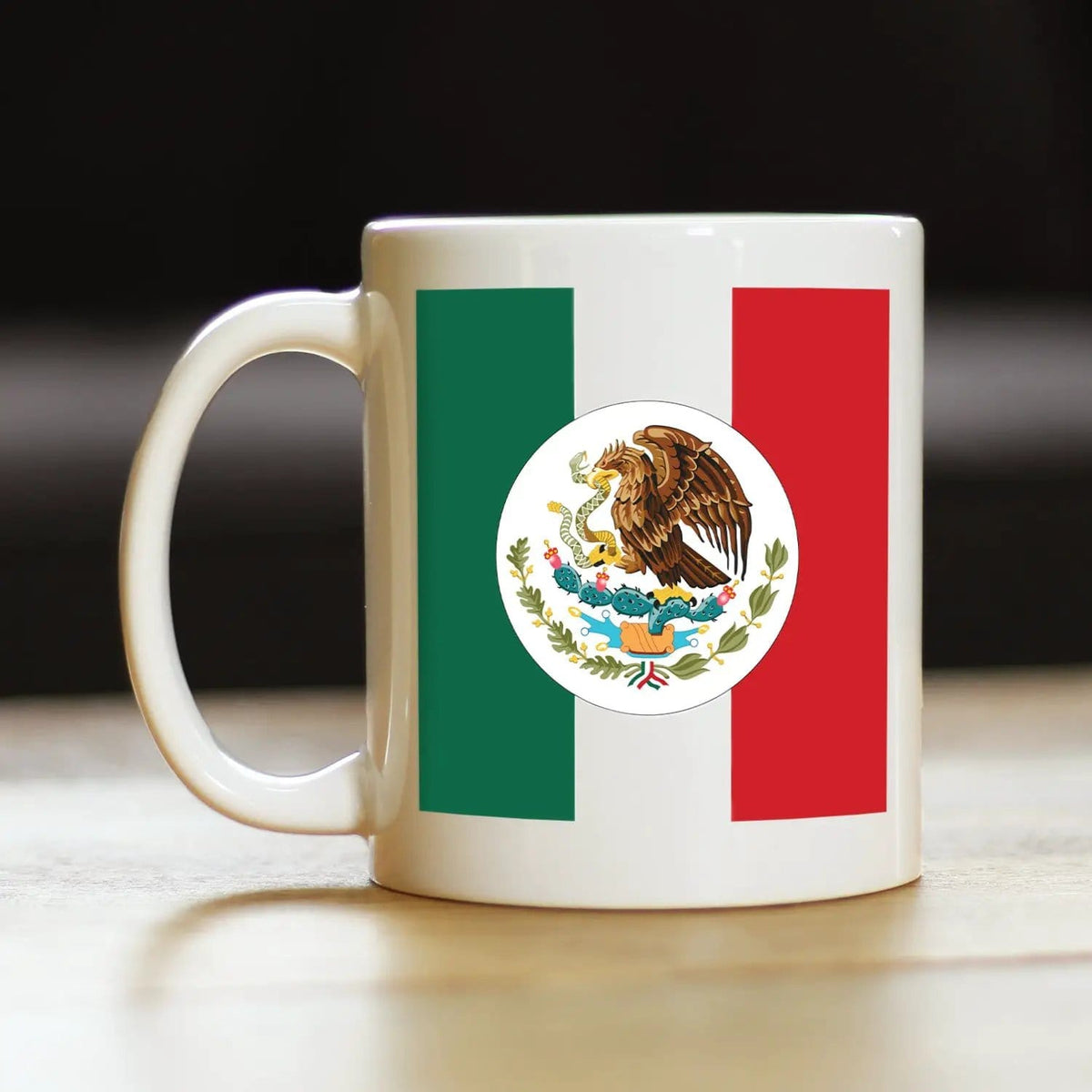 Ceramic Coffee Mug | Dishwasher & Microwave Safe | Double Printed | Mexico Flag