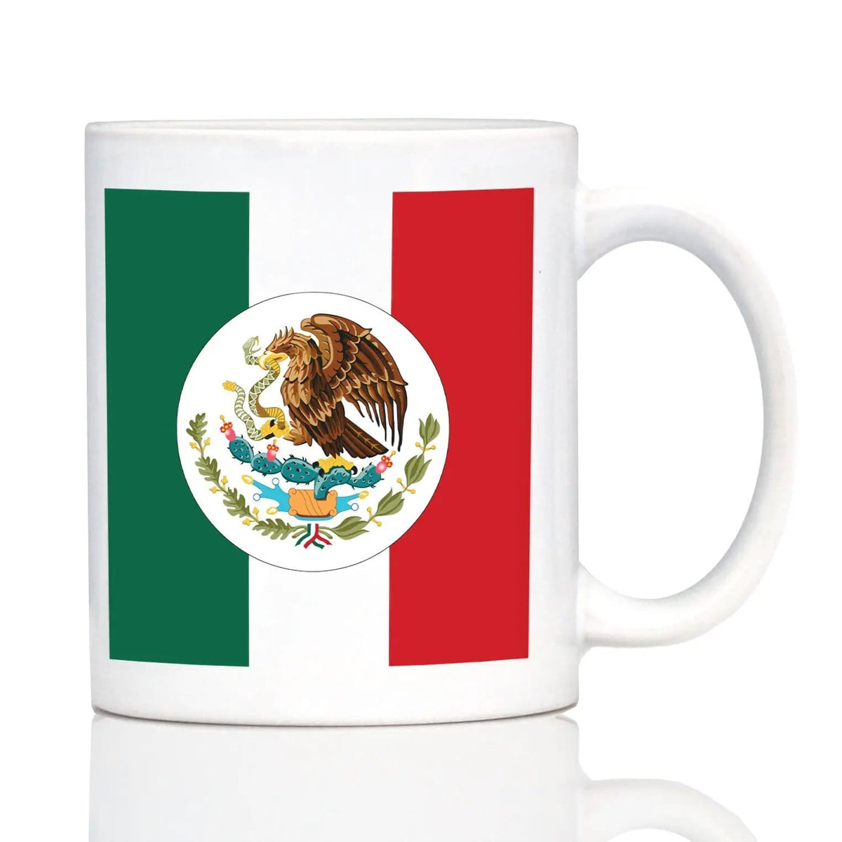 Ceramic Coffee Mug | Dishwasher & Microwave Safe | Double Printed | Mexico Flag