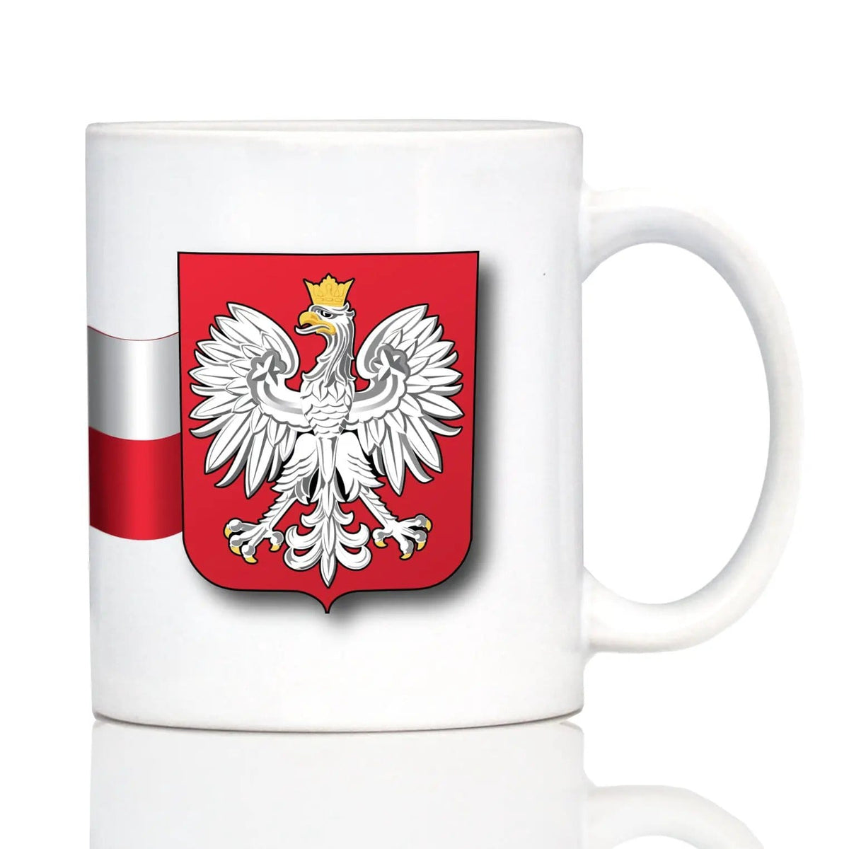 Ceramic Coffee Mug | Dishwasher & Microwave Safe | Double Printed | Poland Flag